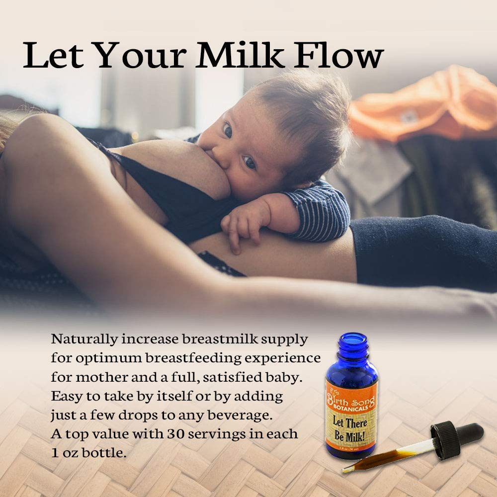 Birth Song Botanicals Co. Let There Be Milk! Breastfeeding Herbal Supplement For Lactation 1 oz.