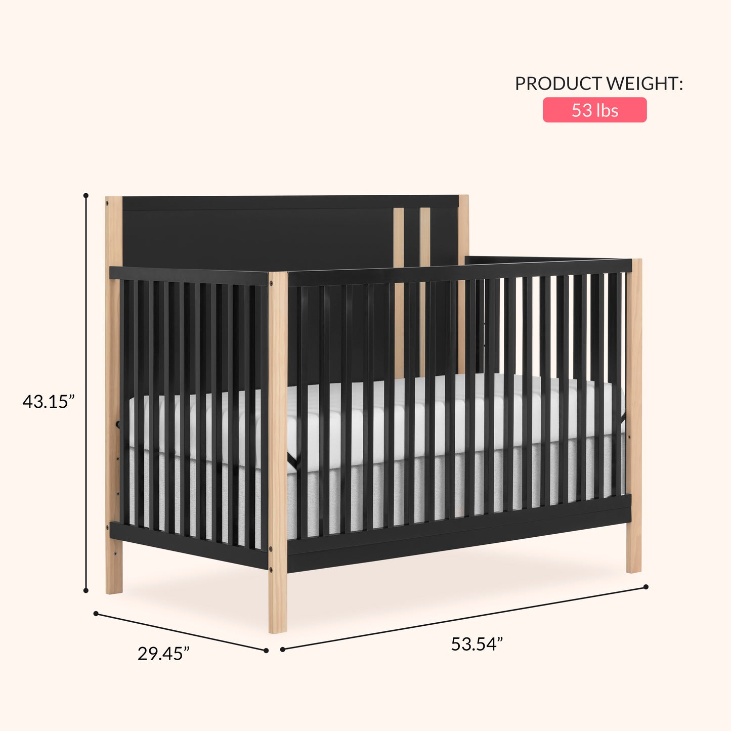 Dream On Me Soho Convertible Crib