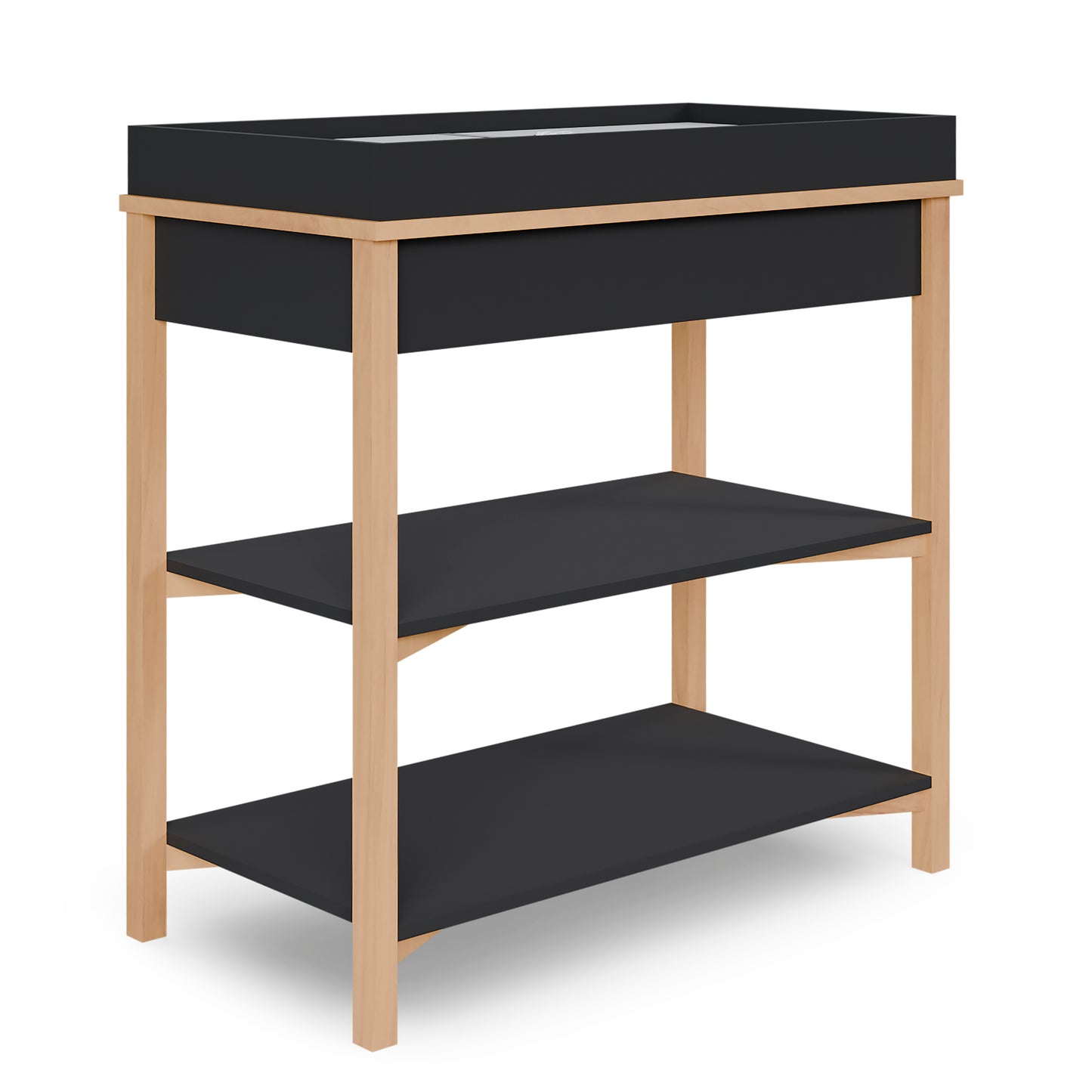 Matte Black Vintage Oak