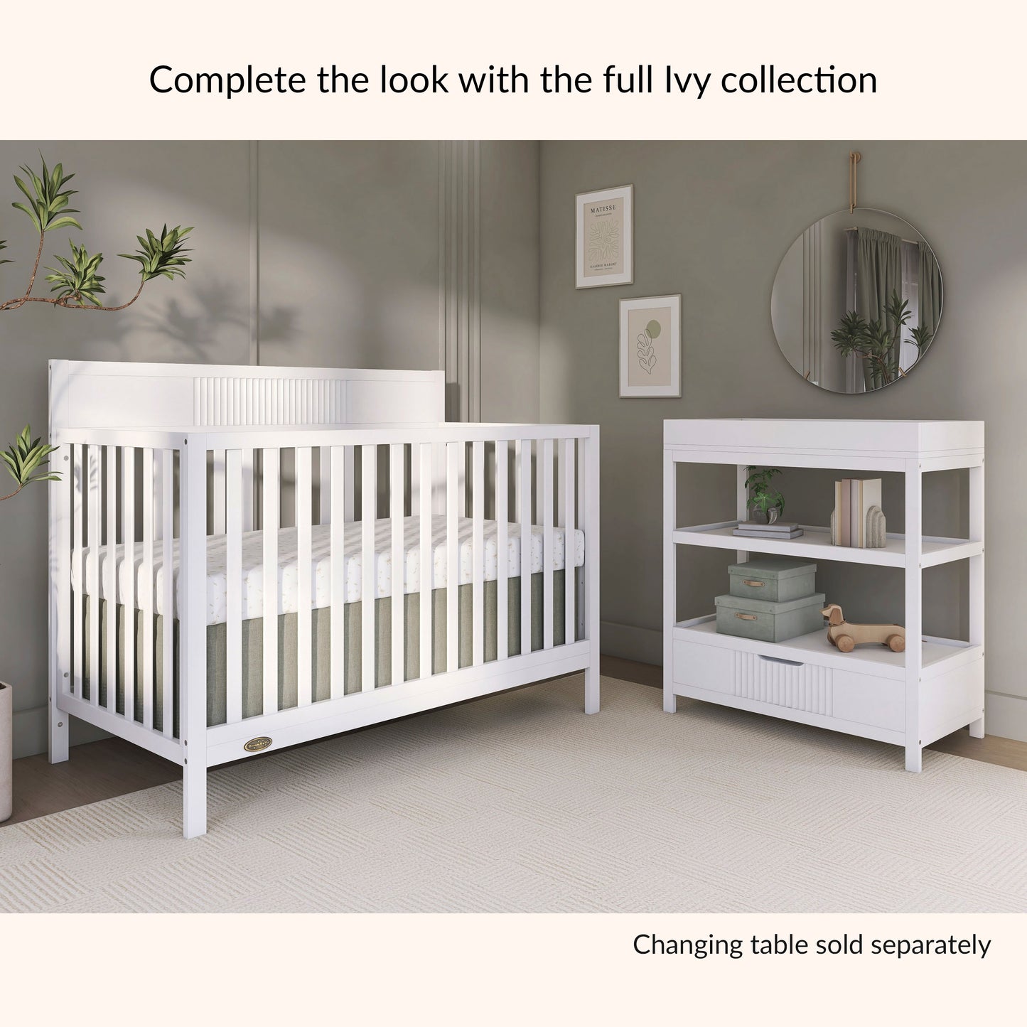 Dream On Me Ivy 5-in-1 Convertible Crib
