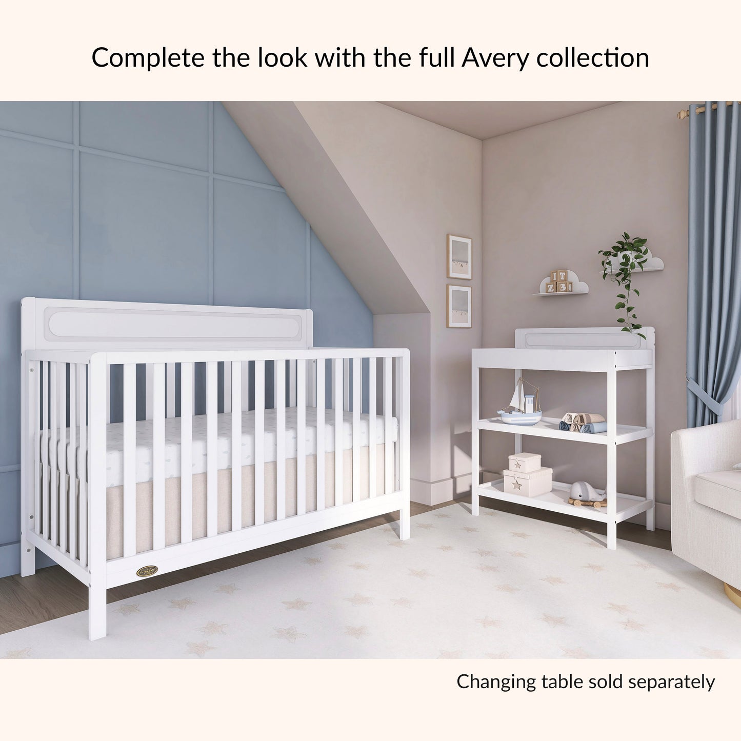 Dream On Me Avery 5-in-1 Convertible Crib