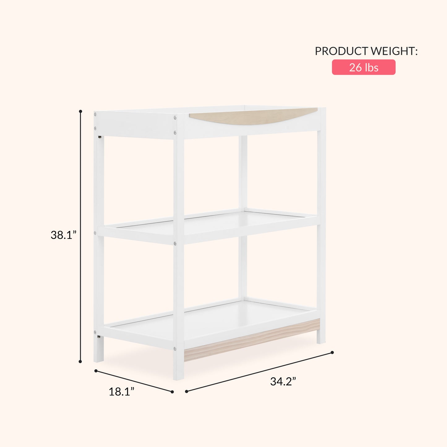 Dream On Me Emerson Baby Changing Table
