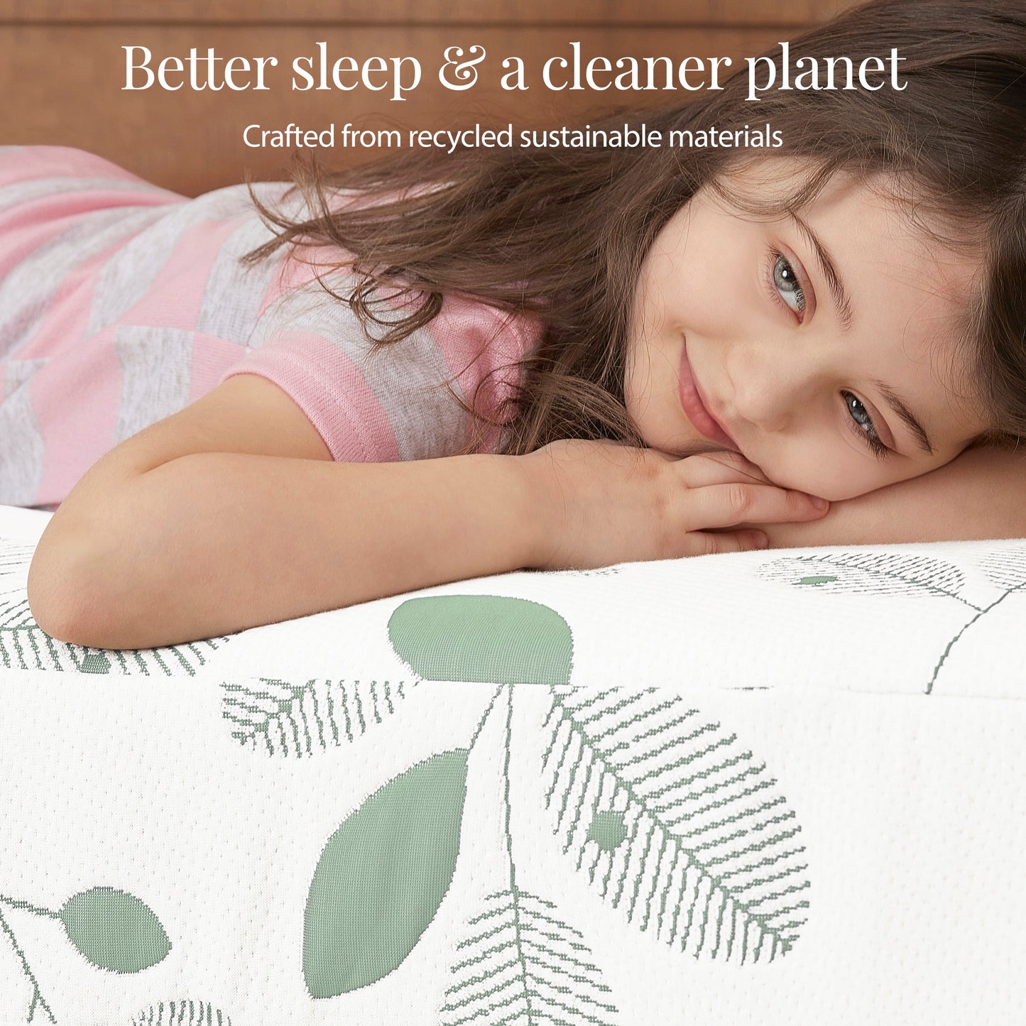 Dream On Me Utopia 2-in-1 Infant & Toddler Mattress, Sage Green/White