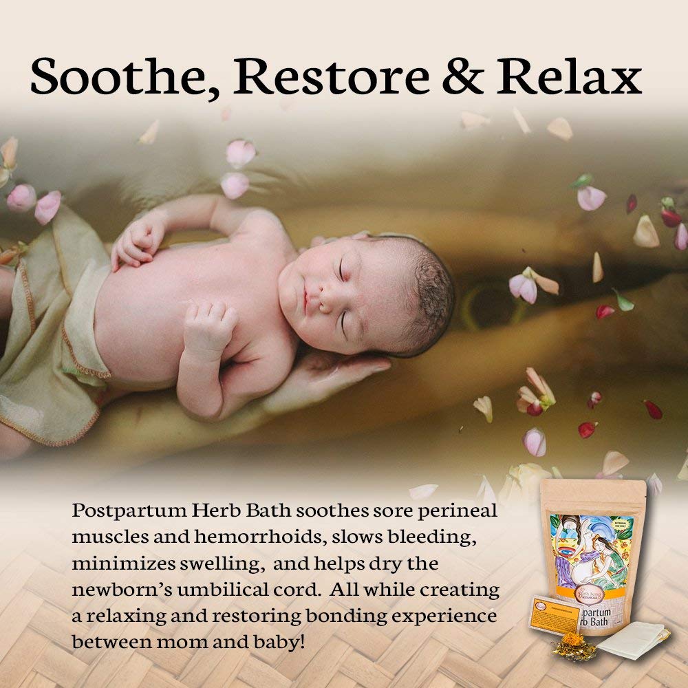 Birth Song Botanicals Co. Herbal Postpartum Bath for After Birth Recovery and Perineal Care