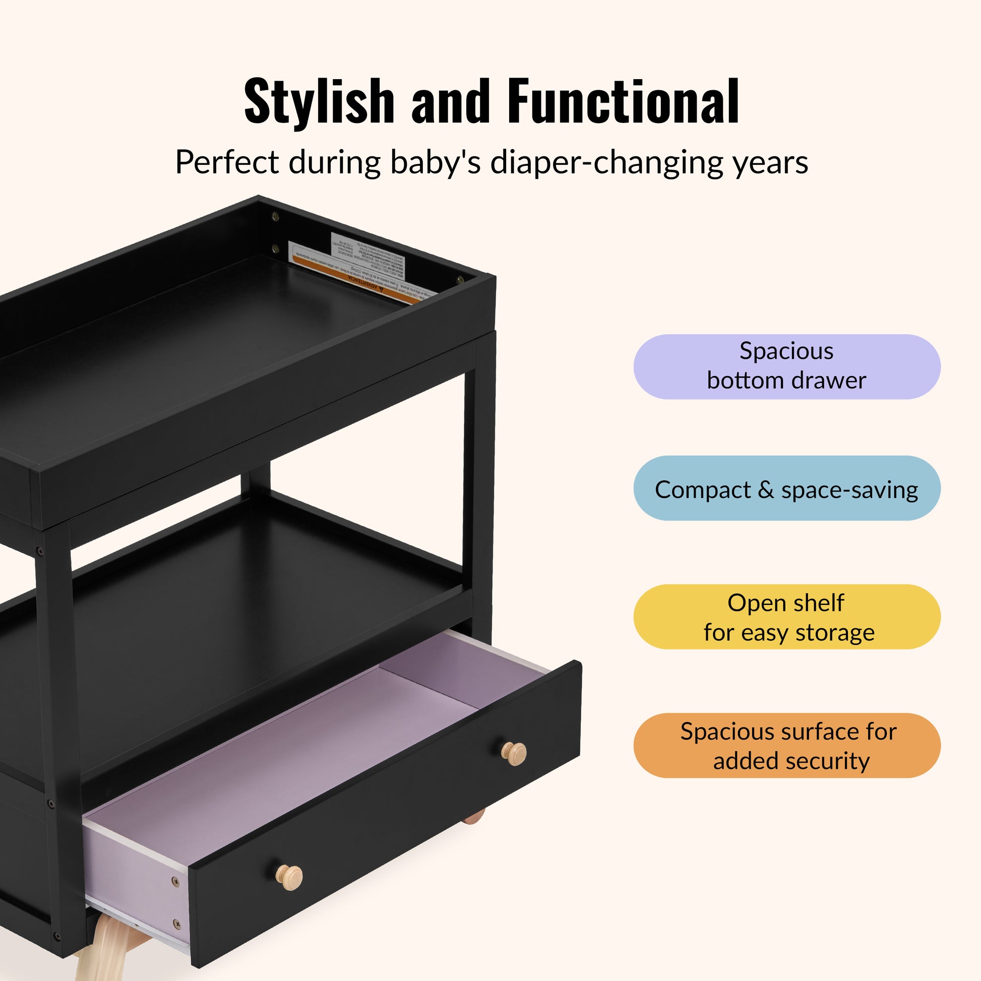 Matte Black Vintage Oak