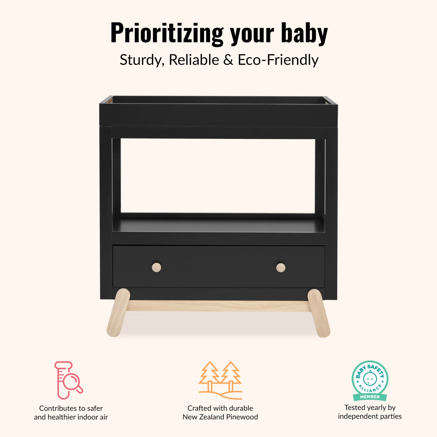 Matte Black Vintage Oak