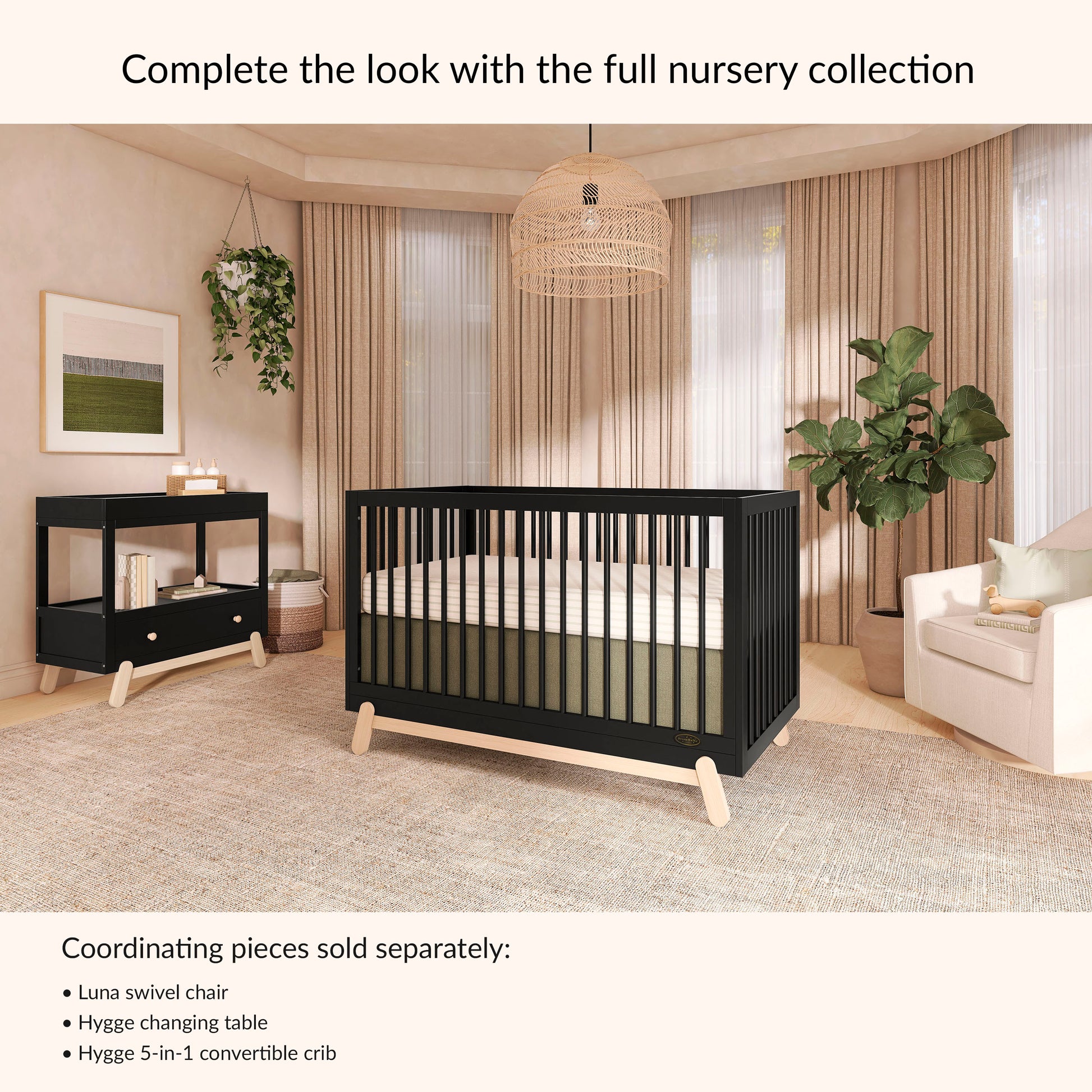 Matte Black Vintage Oak