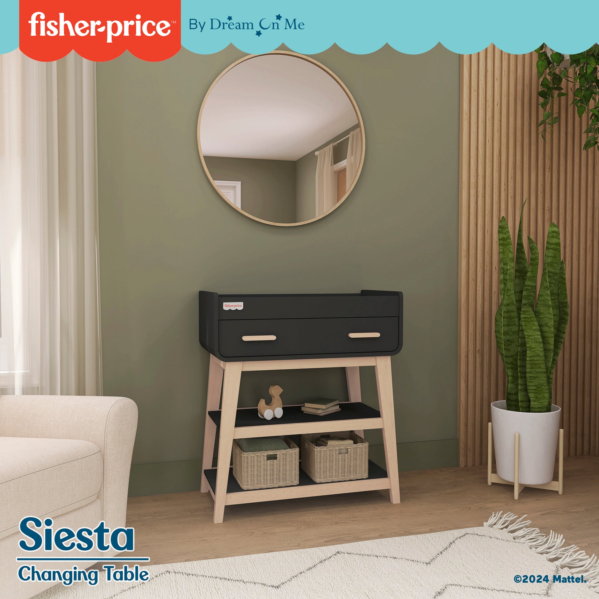 Matte Black Vintage Oak