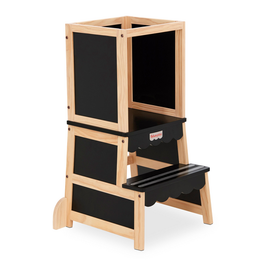 Matte Black & Vintage White Oak