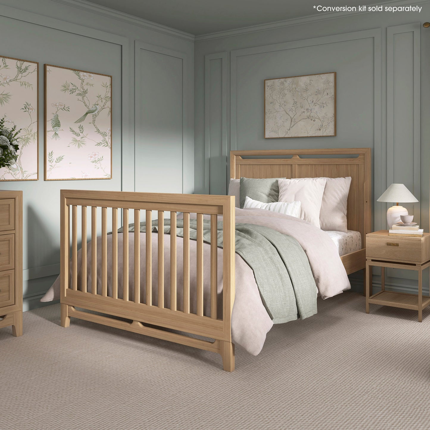 Evolur Bradford 5-in-1 Convertible Full Size Baby Crib