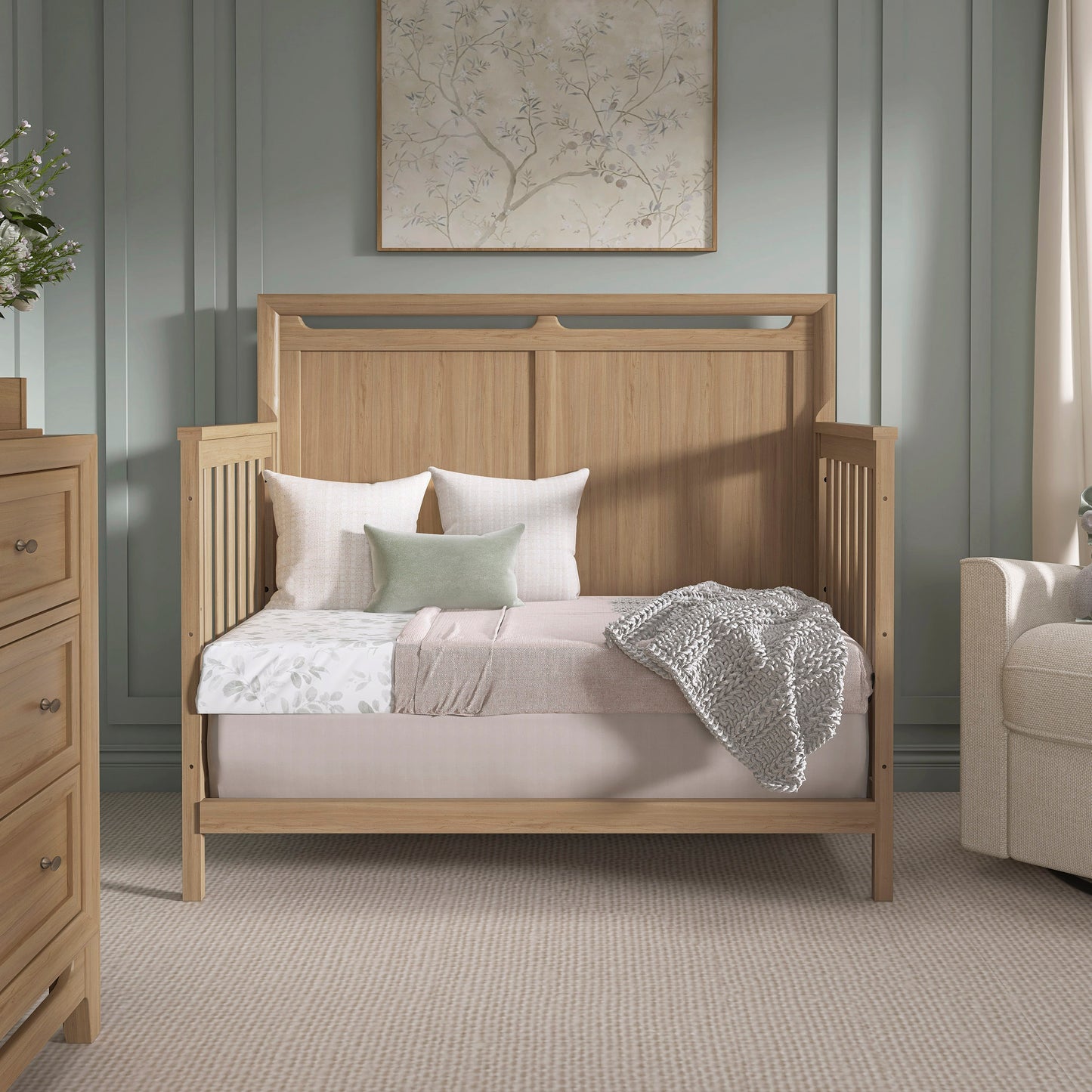 Evolur Bradford 5-in-1 Convertible Full Size Baby Crib