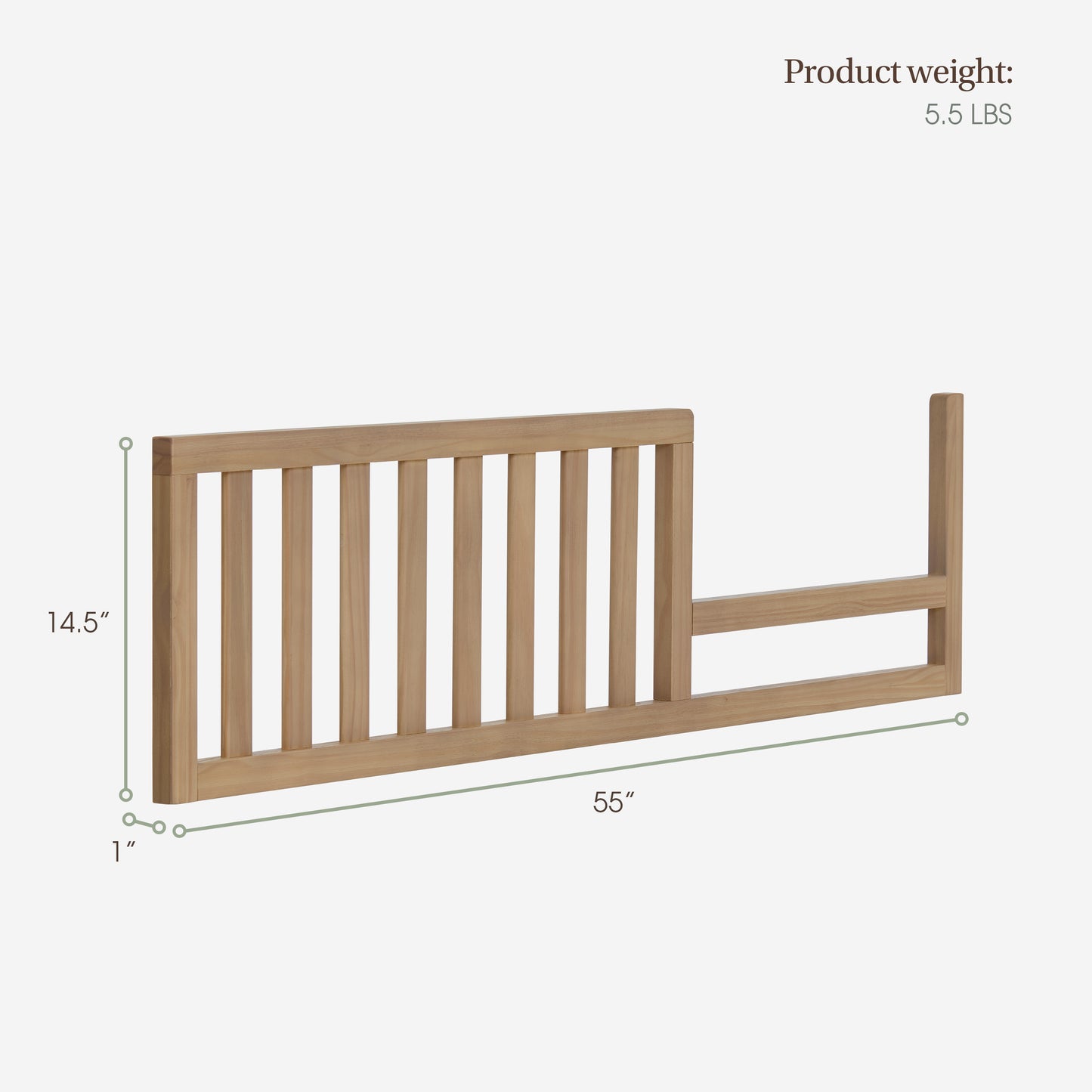 Evolur Bradford Toddler Guard Bed Rail Conversion Kit
