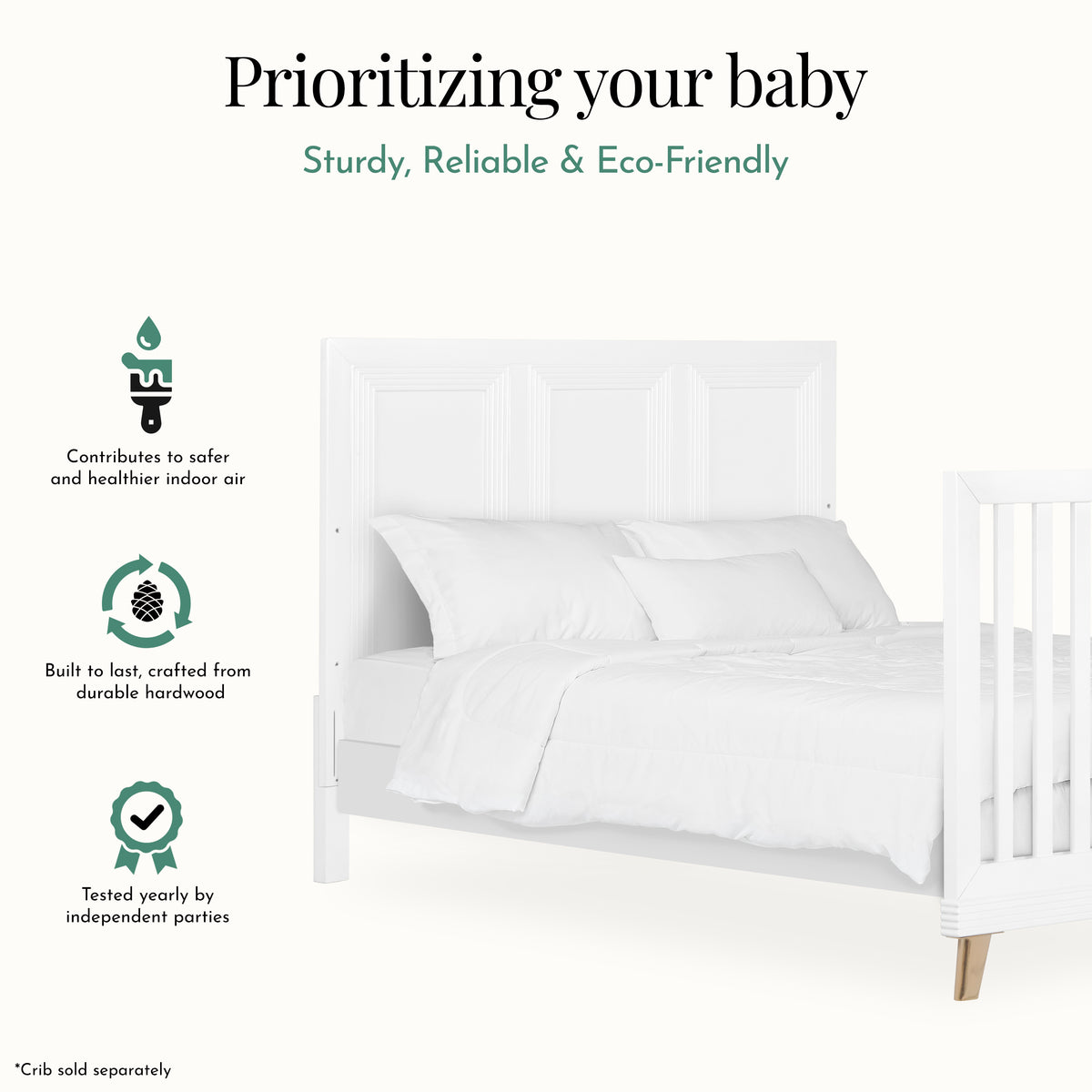 Evolur Full-Size Bed Conversion Rails