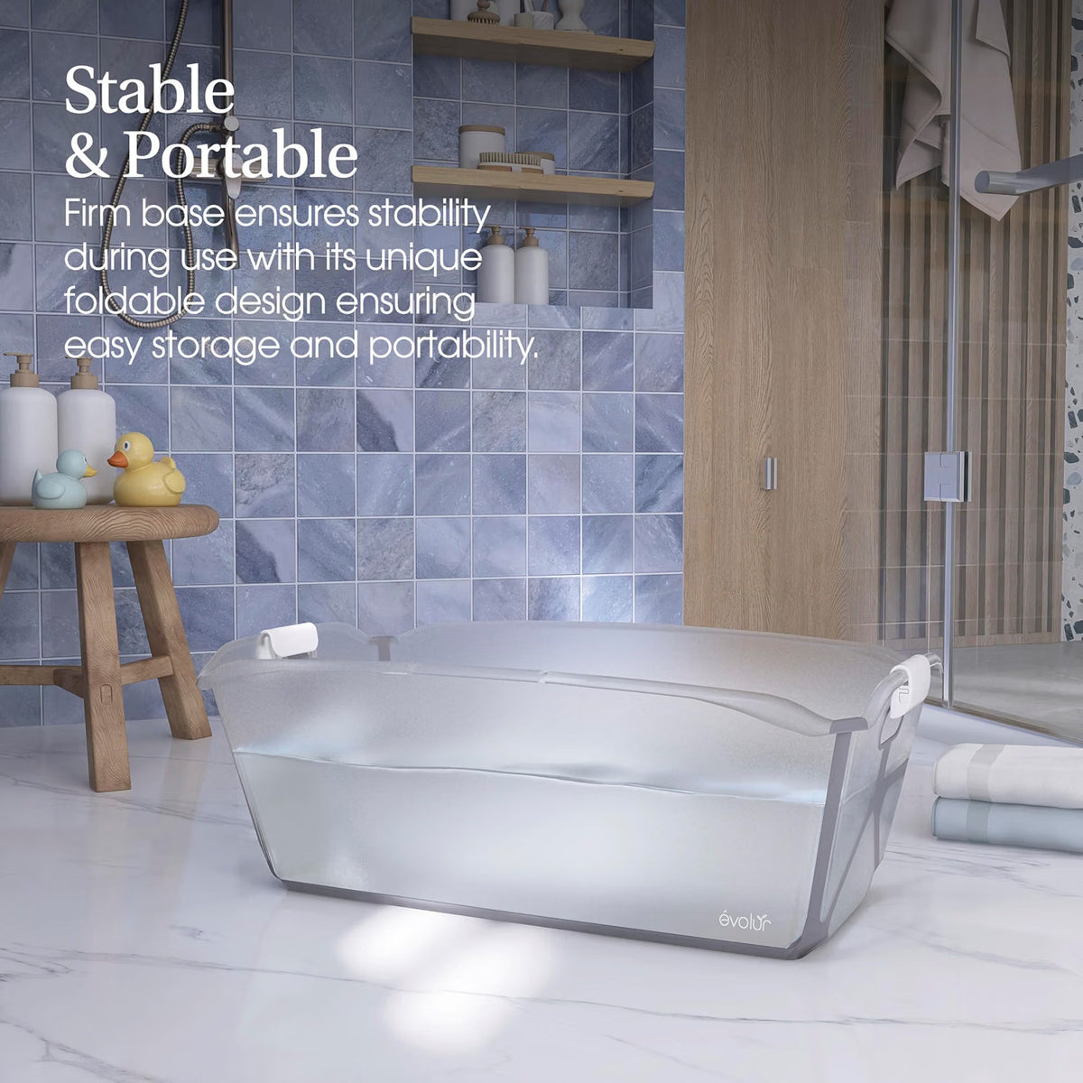 Evolur Baby Bath Essentials Bundle