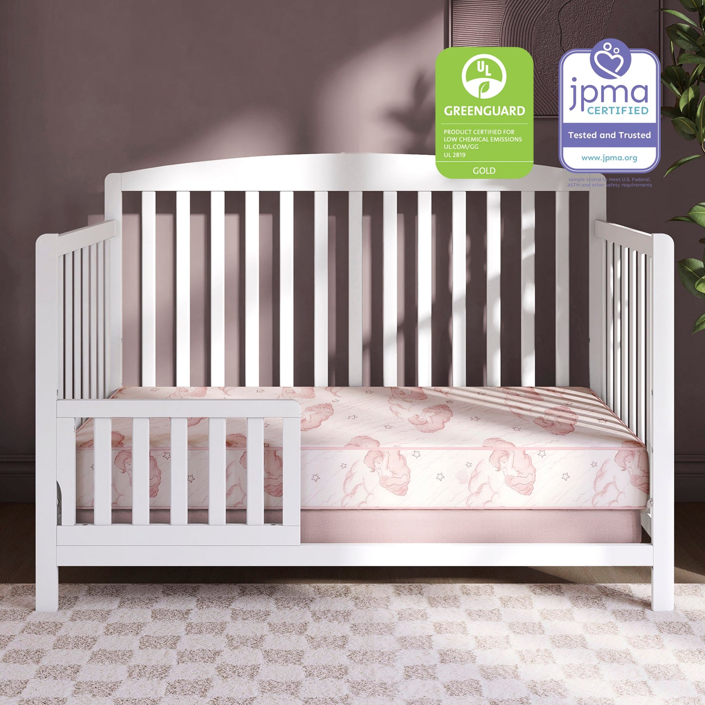 Dream On Me Twilight 5" 80 Coil Spring Crib and Toddler Bed Mattress