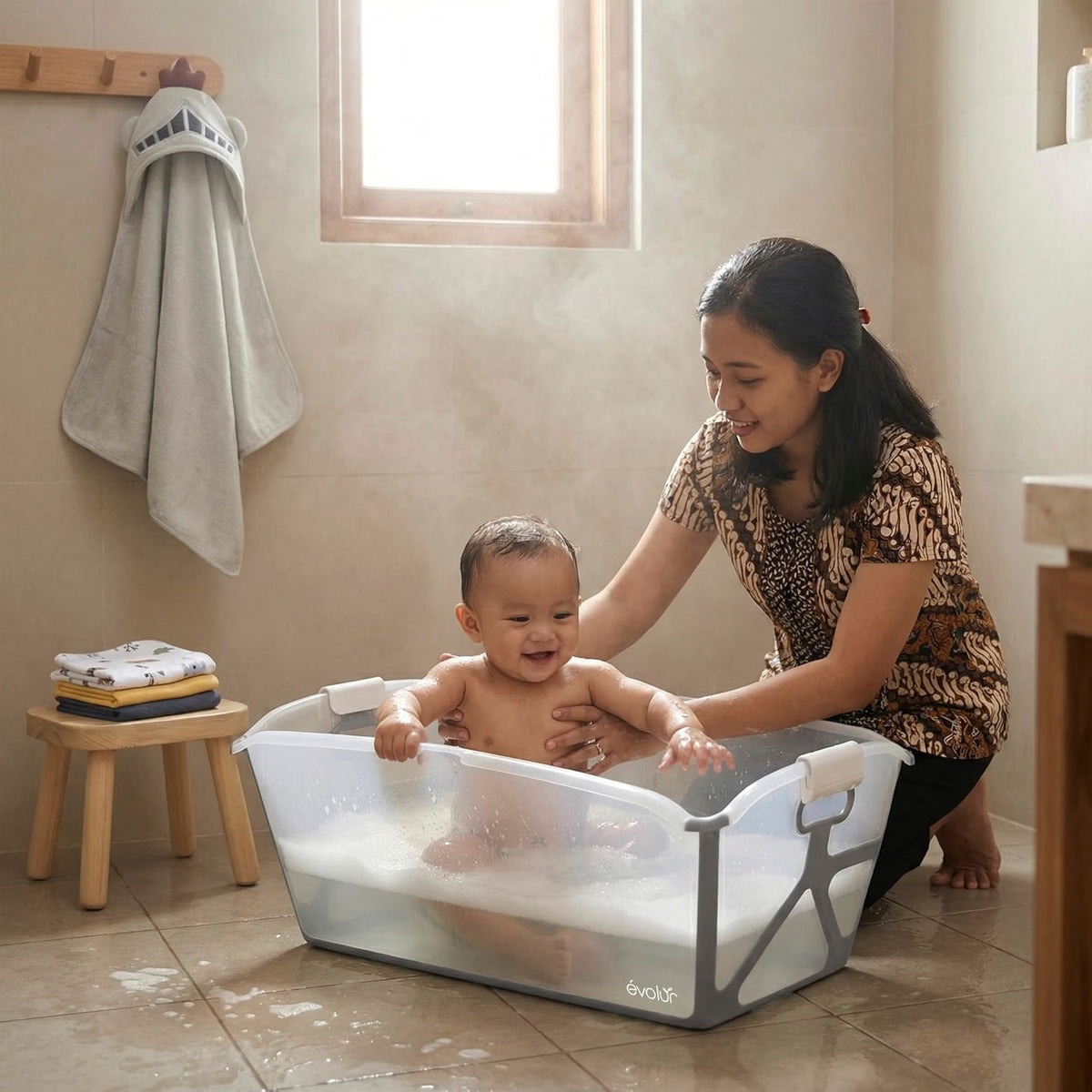 Evolur Baby Bath Essentials Bundle