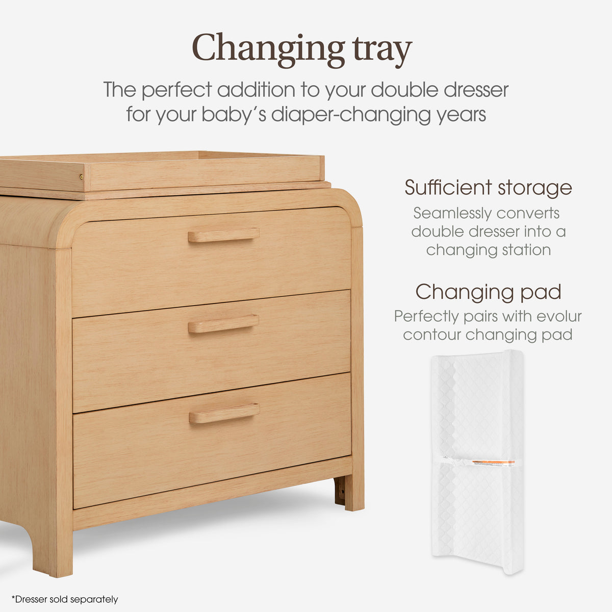 Evolur Cove 3-Piece Everyday Nursery Bundle