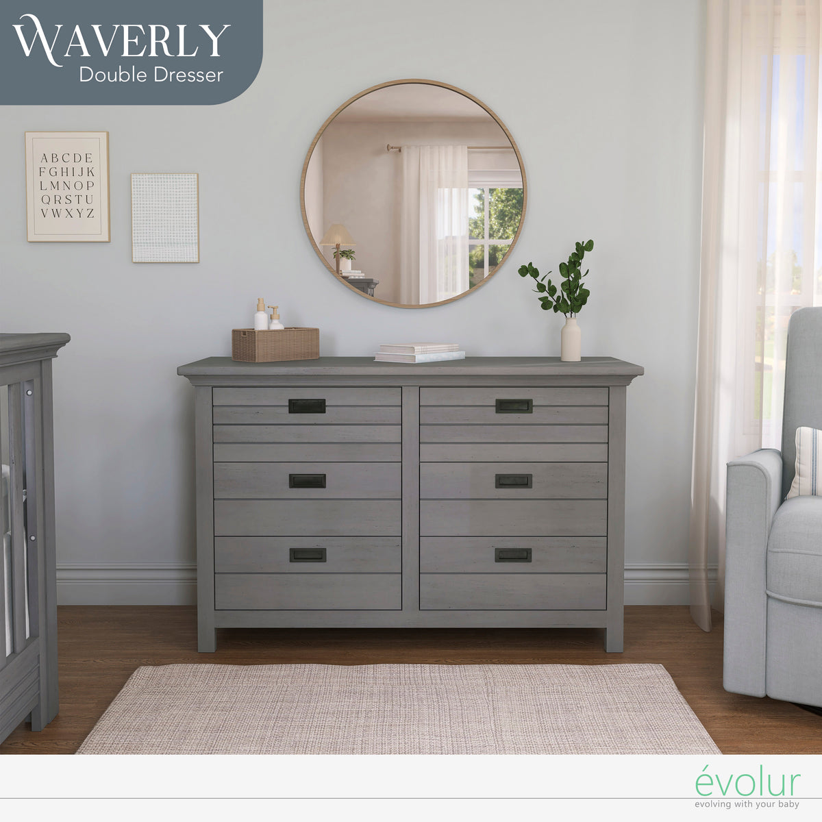 Evolur Waverly Double Dresser