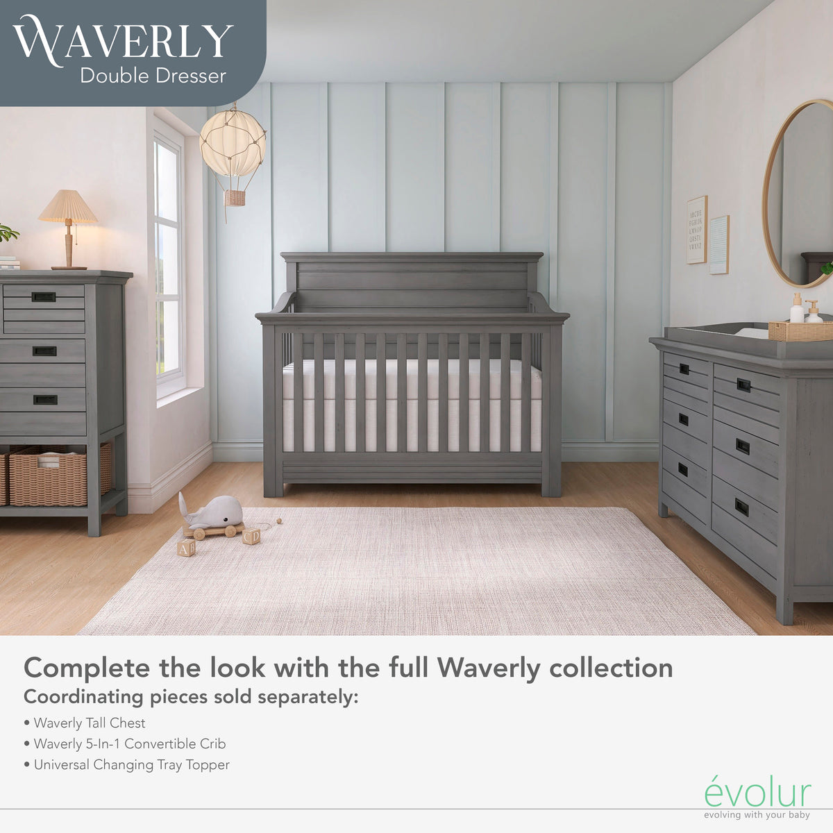 Evolur Waverly Double Dresser