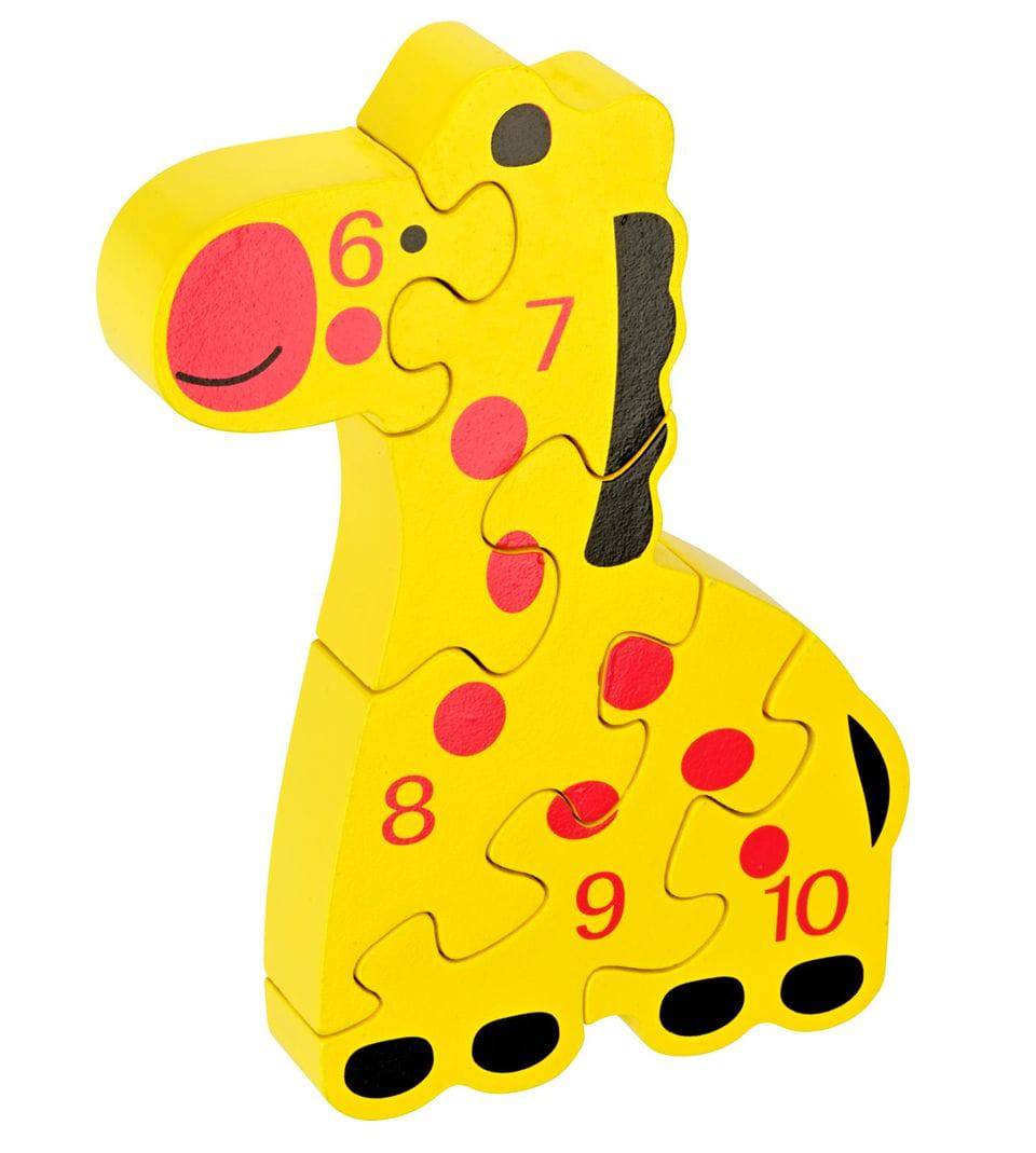 Discovery Toys Zoo Puzzle – Giraffe 3D Wood Chunky Puzzle