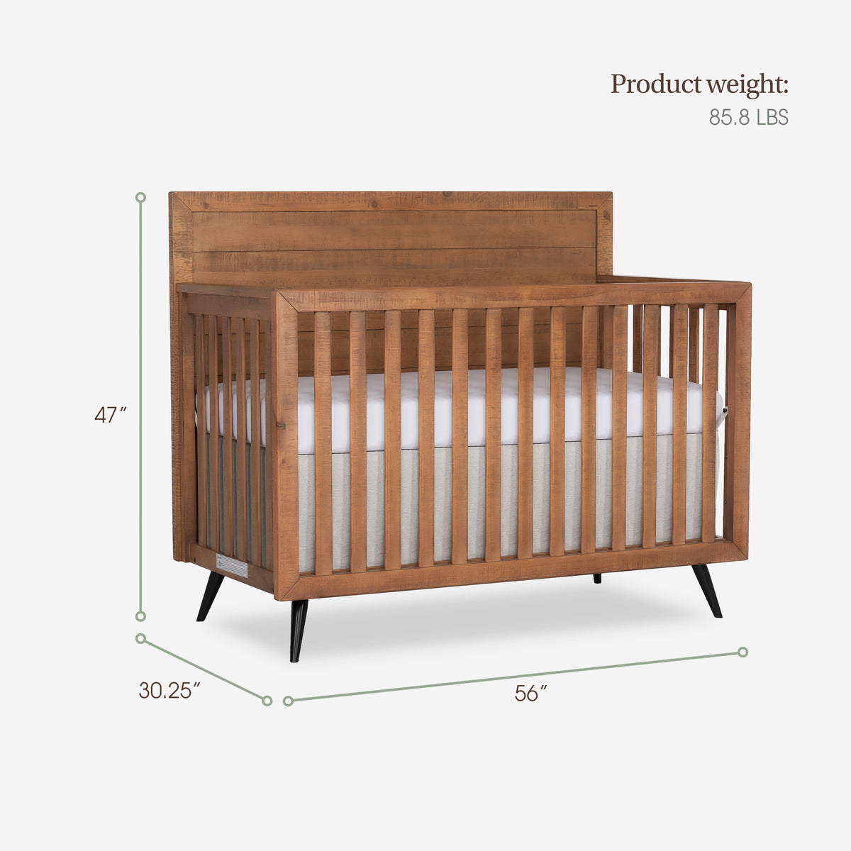 Evolur Stilnovo Sugarcane 3-Piece Natural Nursery Bundle