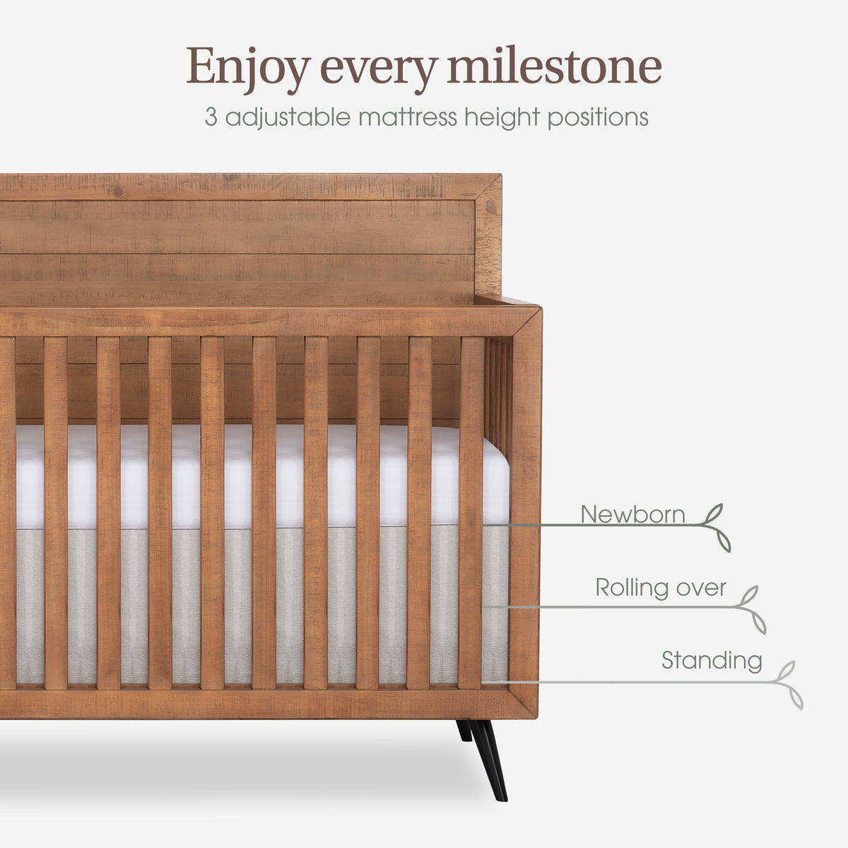 Evolur Stilnovo Sugarcane 3-Piece Natural Nursery Bundle
