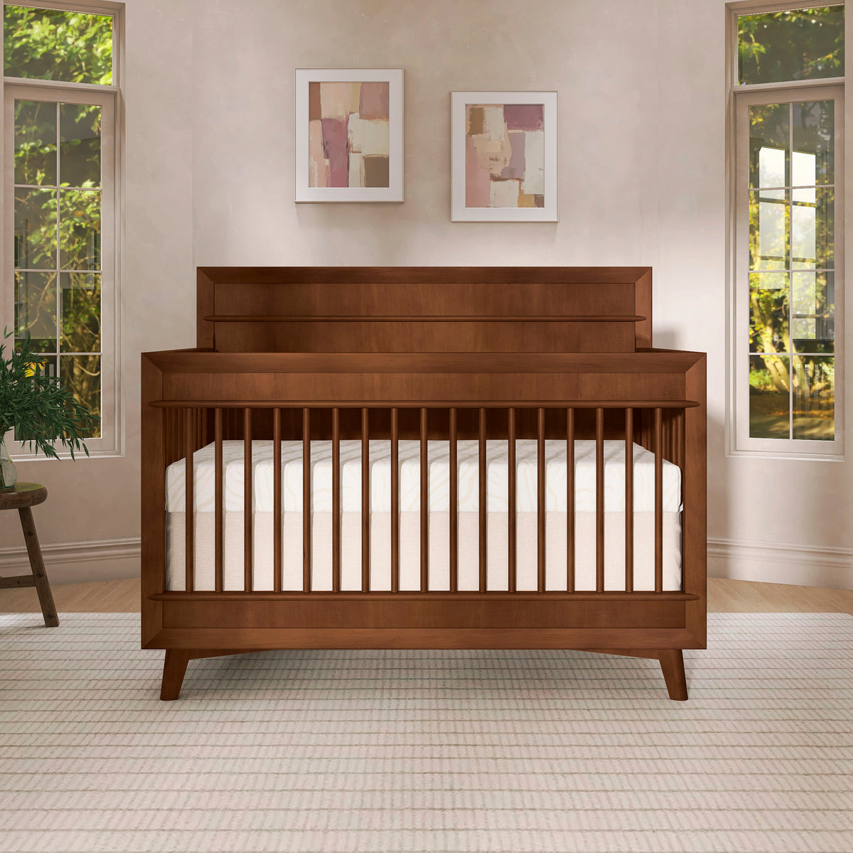 Evolur Loft Antilia Mid-Century 4-In1 Crib