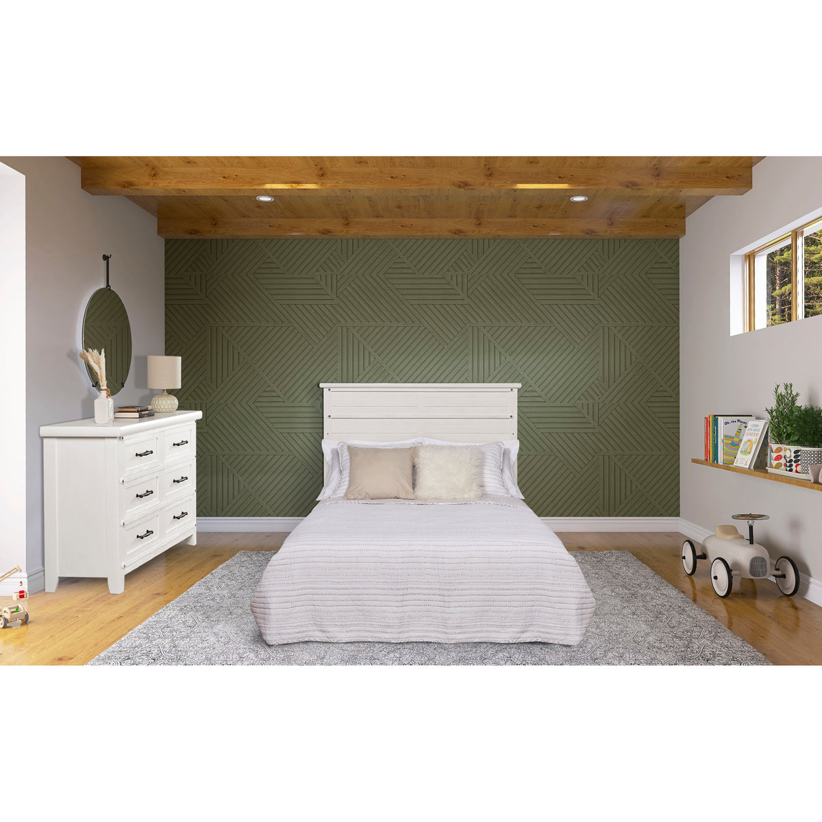 Evolur Andorra 5-in-1 Convertible Crib in Weathered White