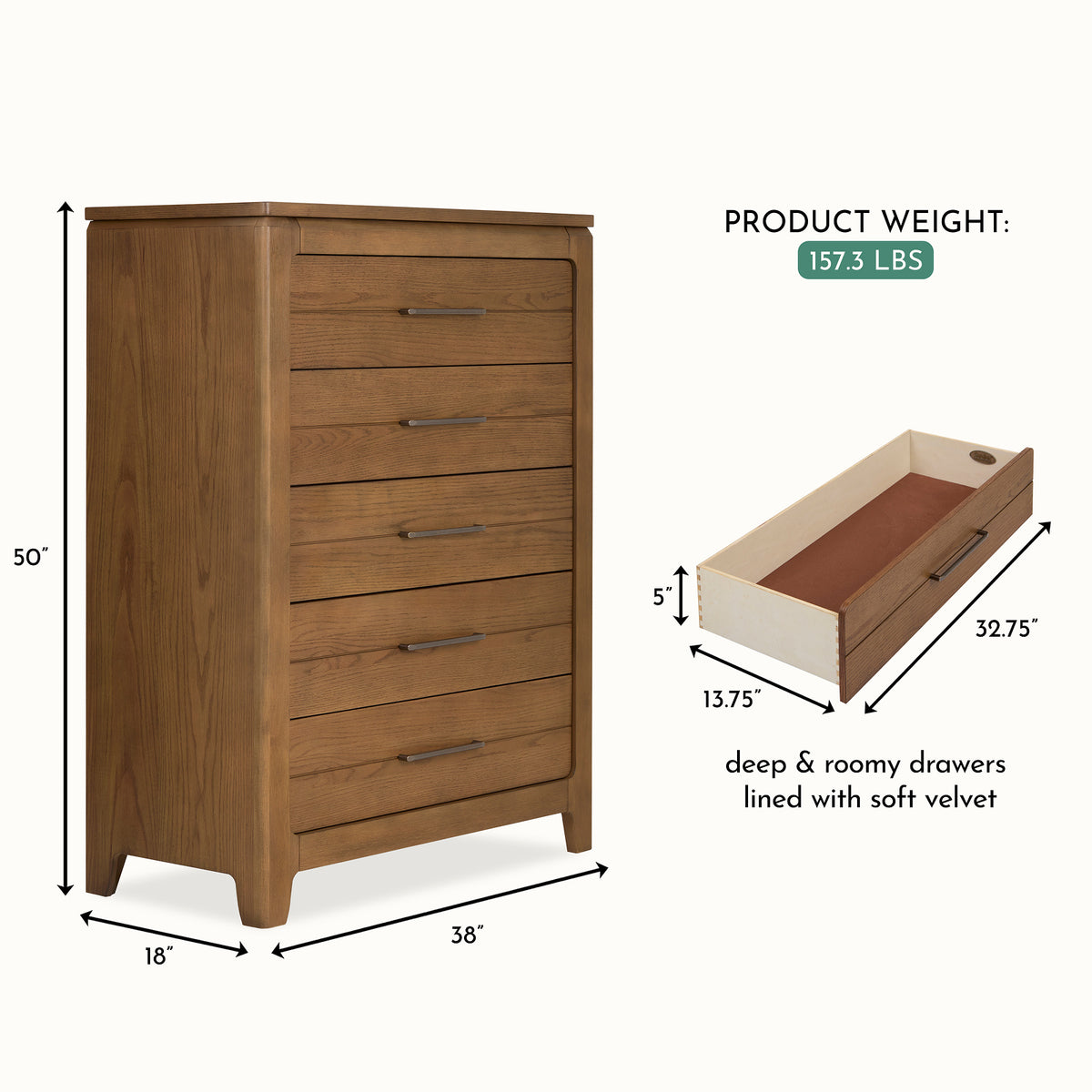 Evolur Oakley Warm Beginnings Nursery Bundle – Hickory