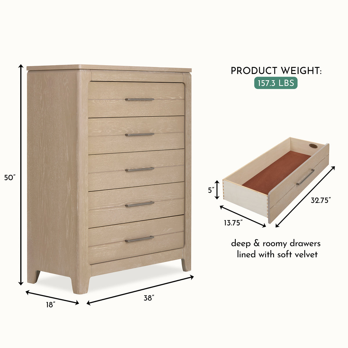 Evolur Oakley Calm Living Nursery Bundle – Sienna Grey