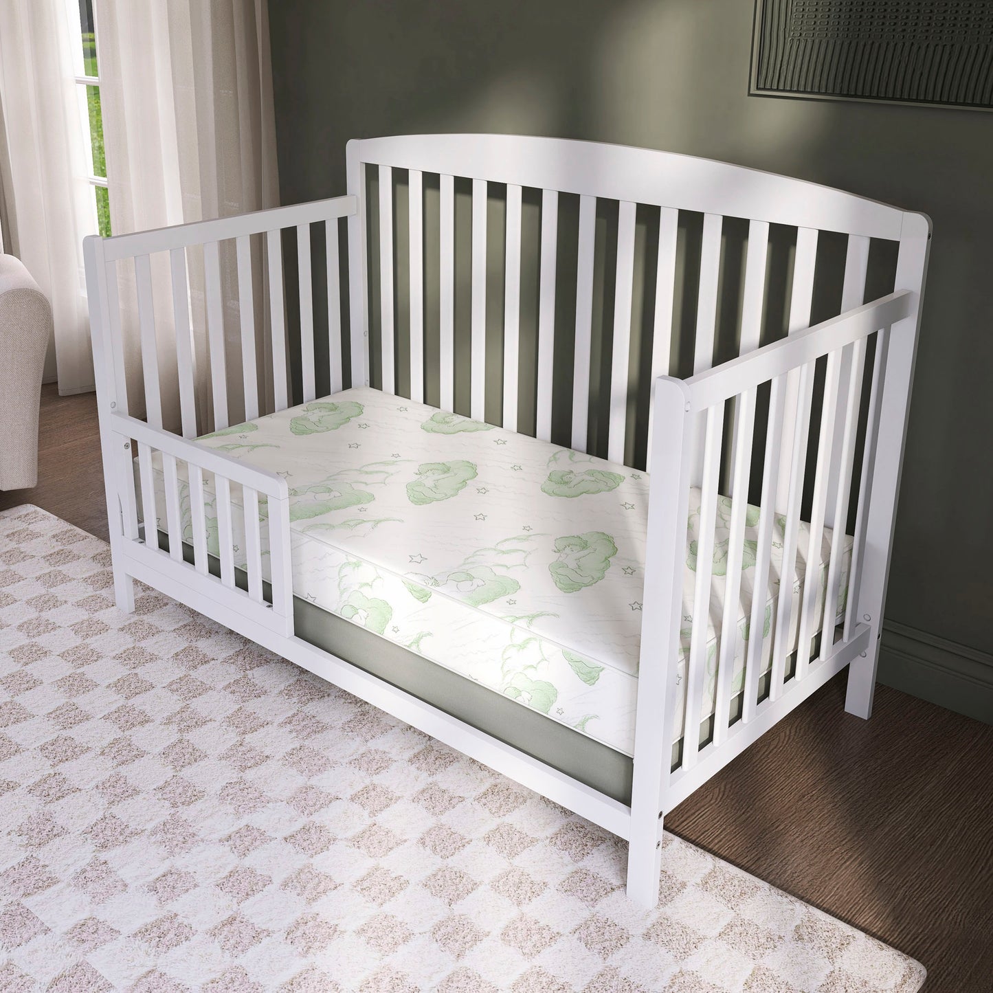 Dream On Me Nirvana 6 Inch 96 Coil Inner Spring Crib And Toddler Mattress