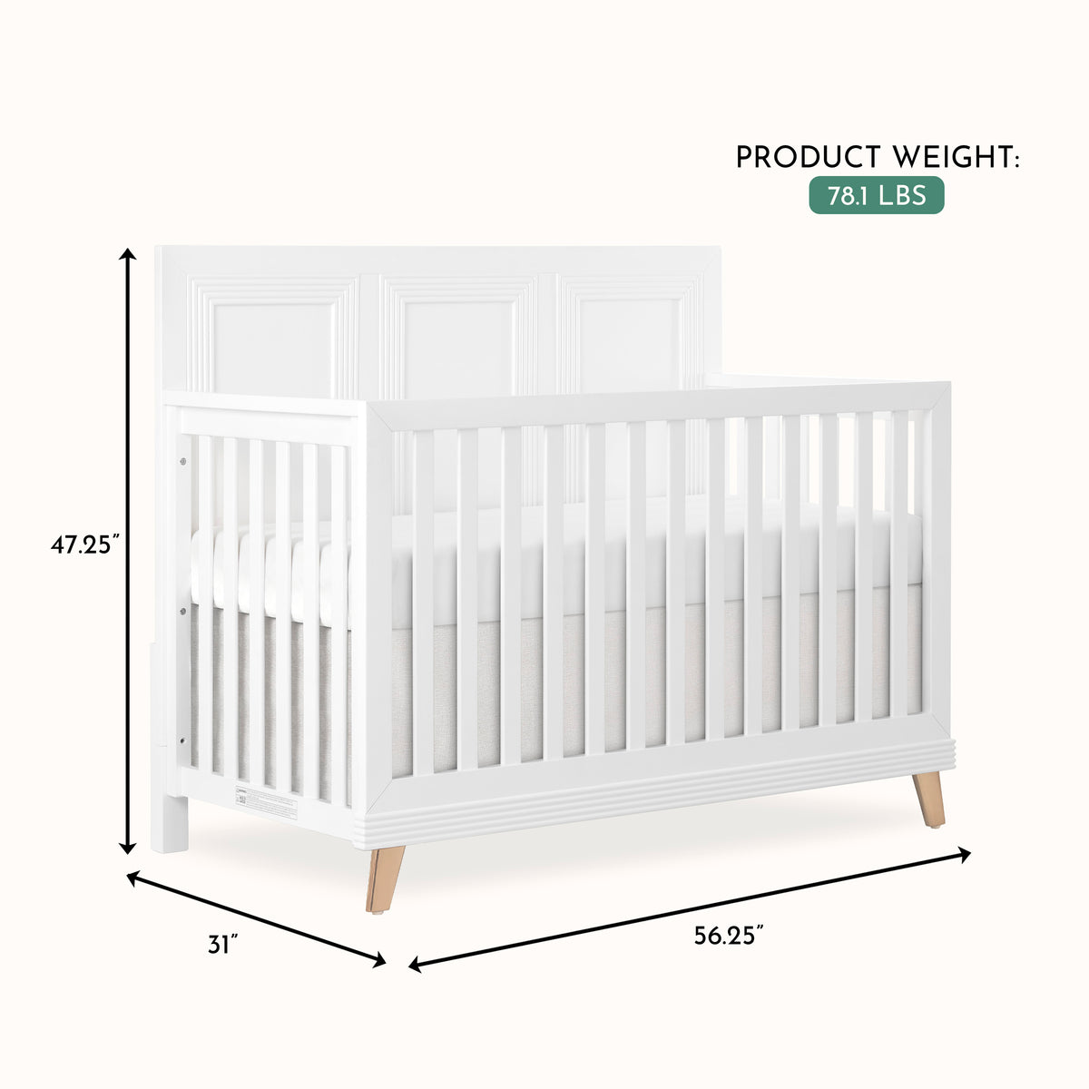Evolur Audrey 4-Piece Timeless Nursery Bundle