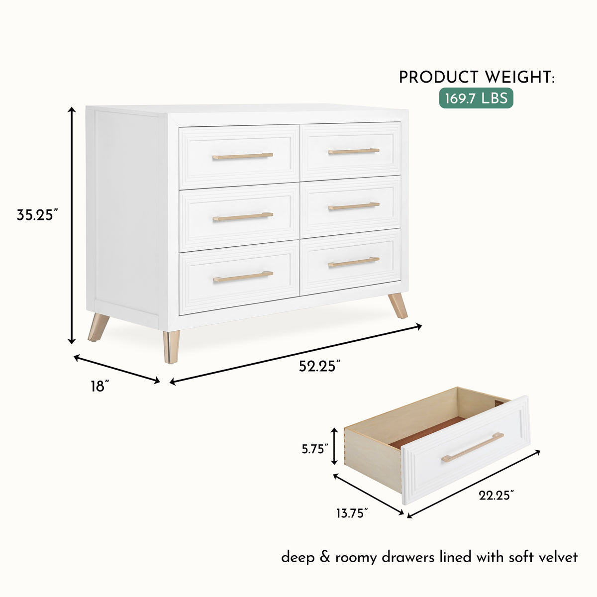 Evolur Audrey 4-Piece Timeless Nursery Bundle