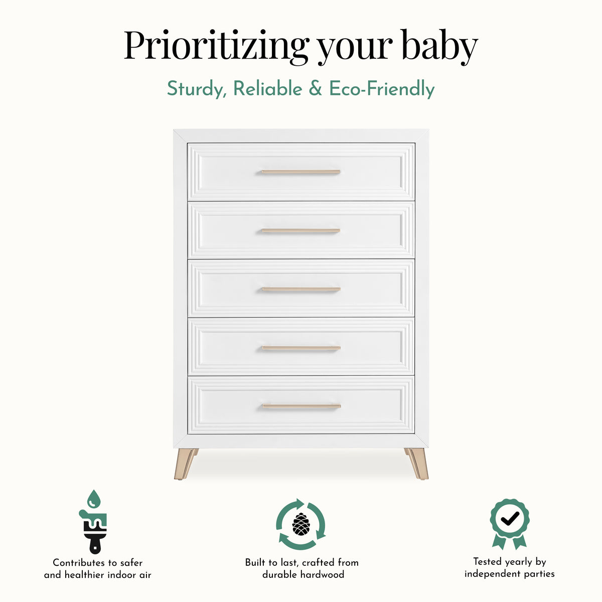 Evolur Audrey 4-Piece Timeless Nursery Bundle