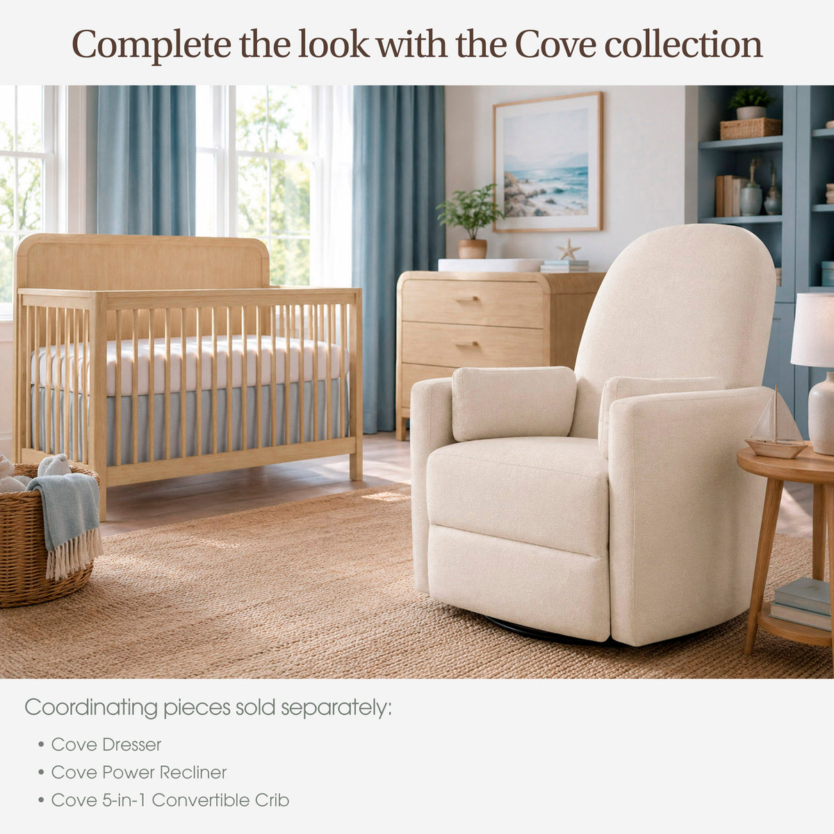 Evolur Cove 3-Piece Everyday Nursery Bundle