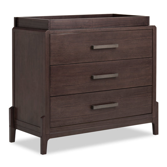 Evolur Atlas Dresser 3-Drawer Dresser with Change Topper