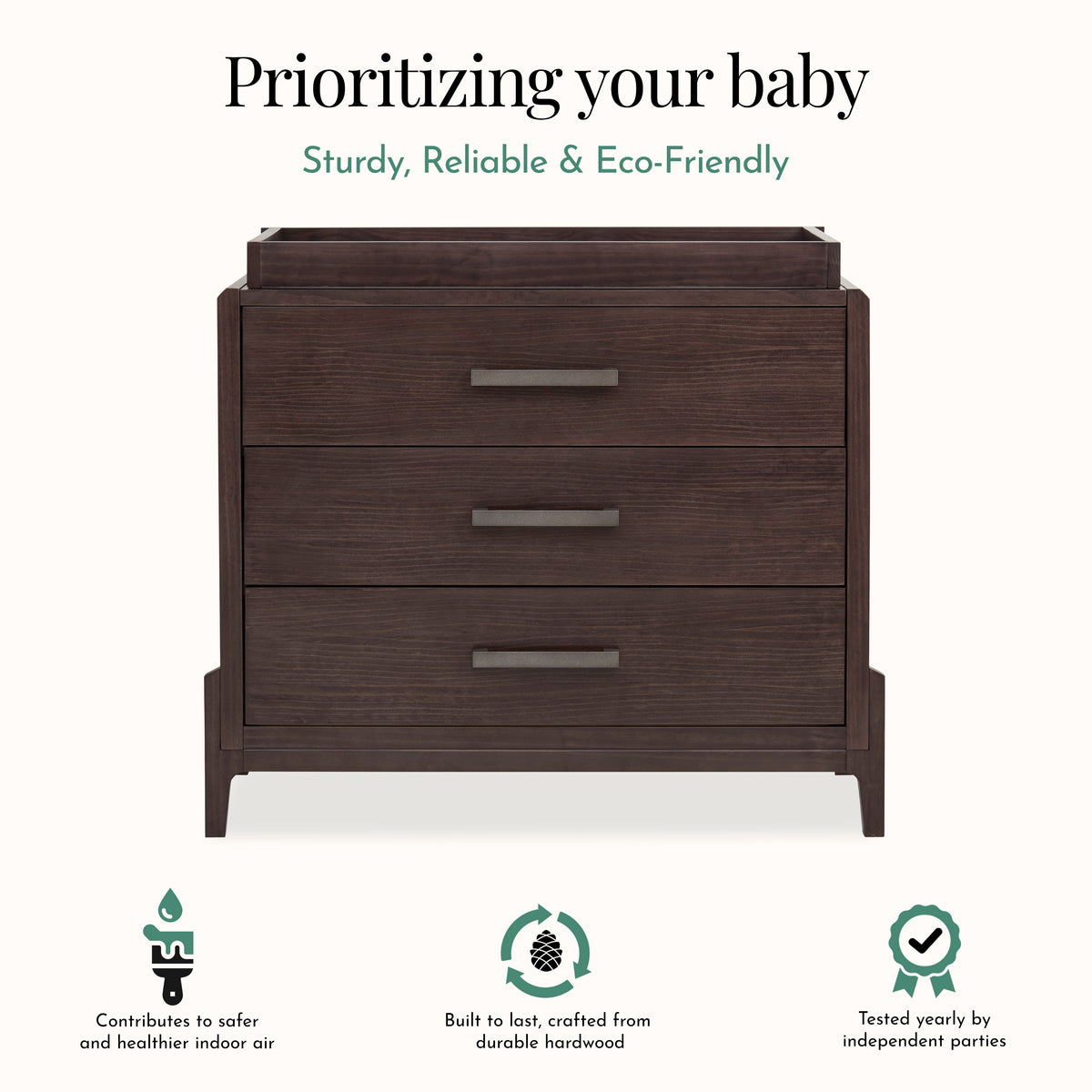 Evolur Atlas Nursery Dresser with Changing Tray