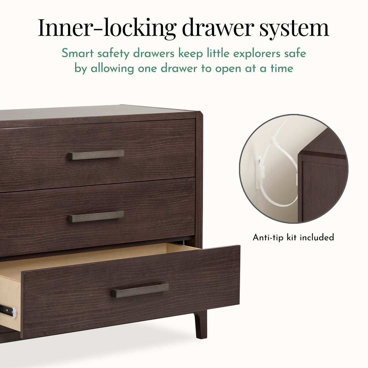 Evolur Atlas Nursery Dresser with Changing Tray