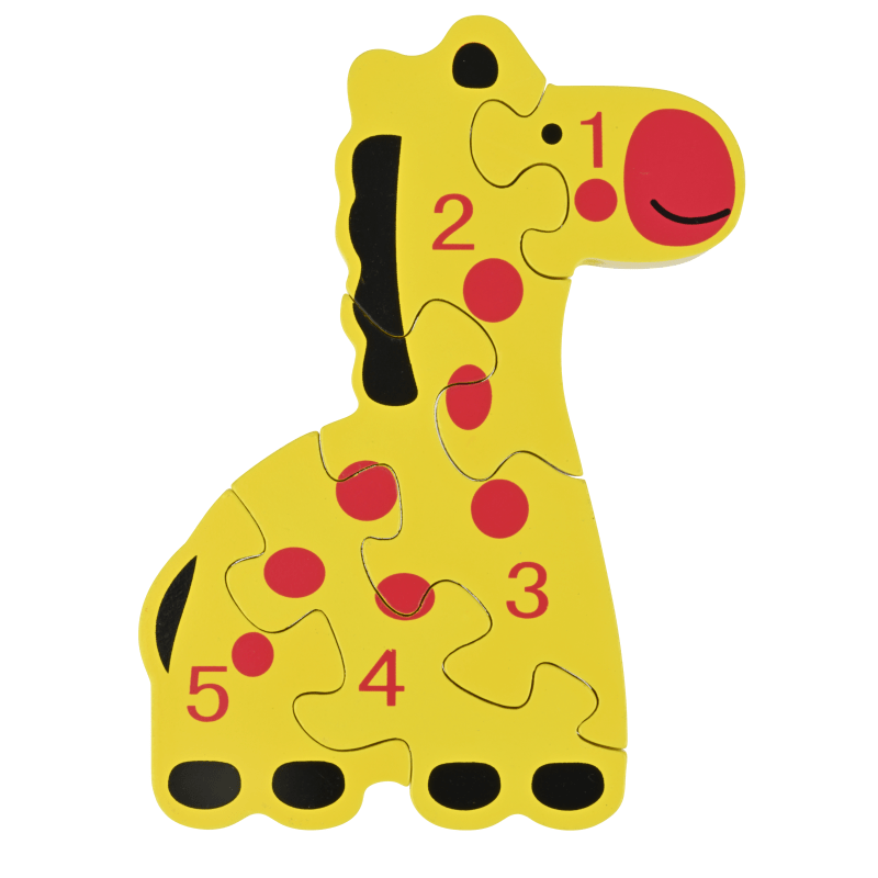 Discovery Toys Zoo Puzzle – Giraffe 3D Wood Chunky Puzzle