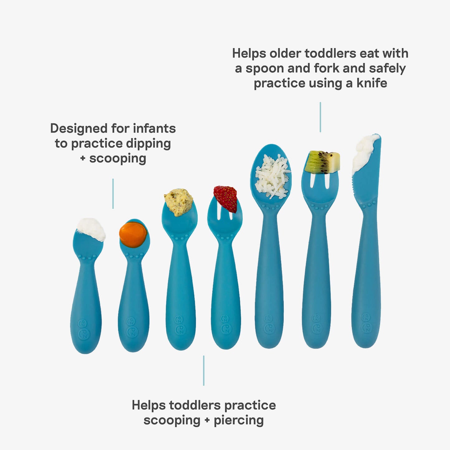 ezpz Developmental Utensil Set