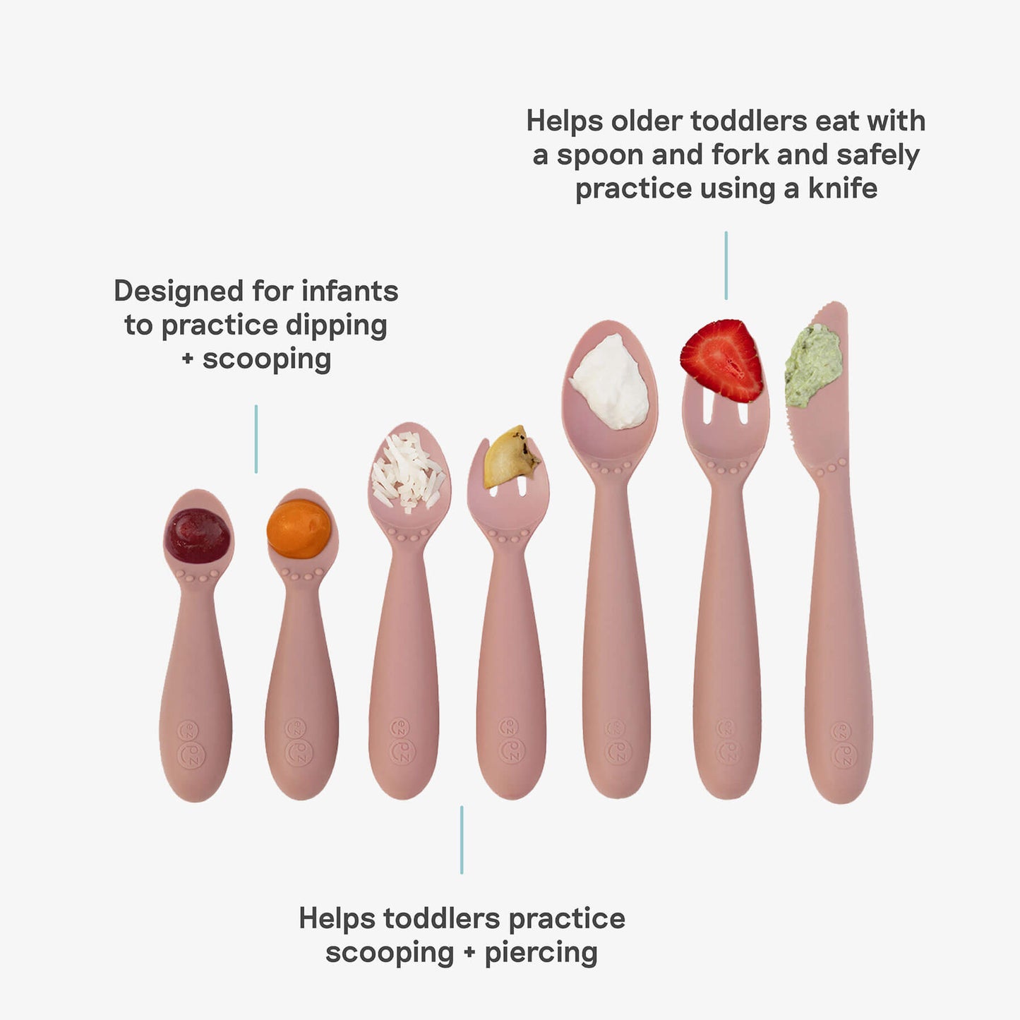 ezpz Developmental Utensil Set