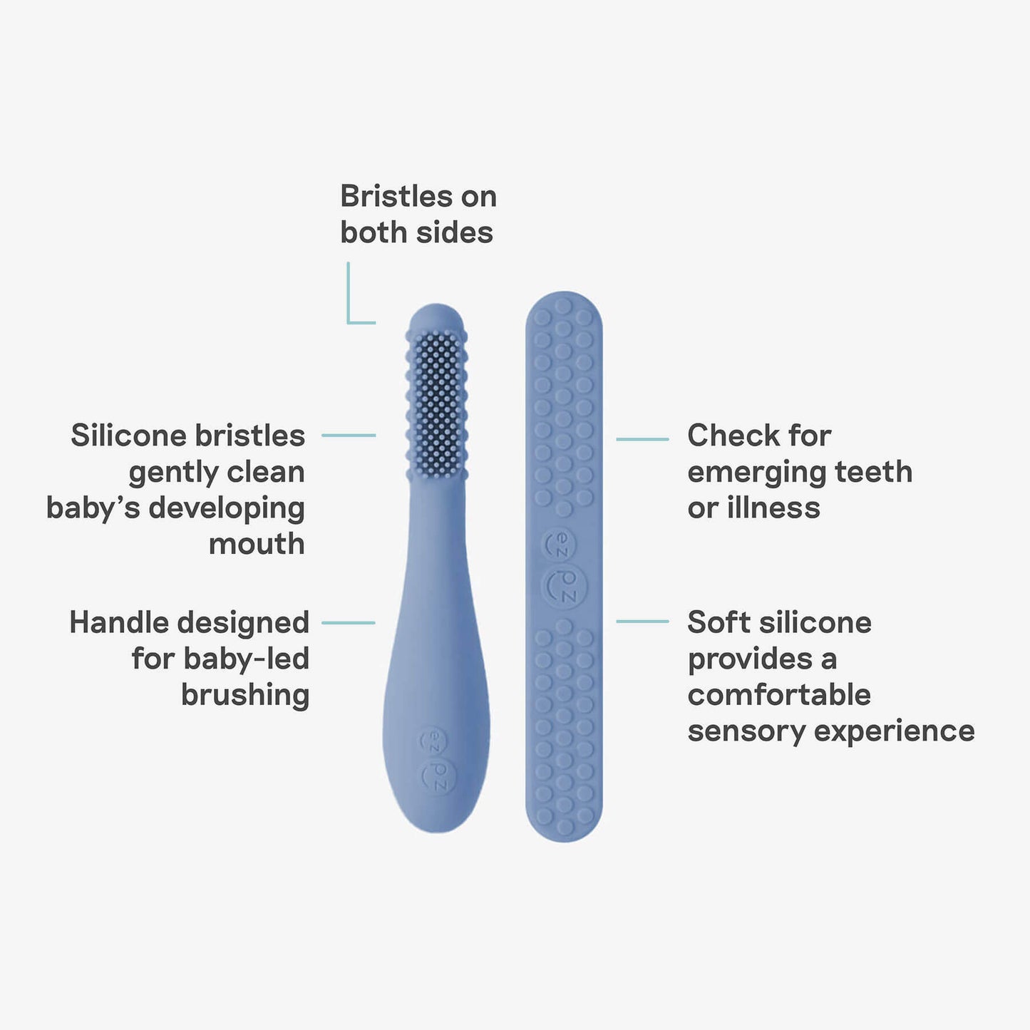 ezpz Baby-Led™ Toothbrush + Tongue Depressor