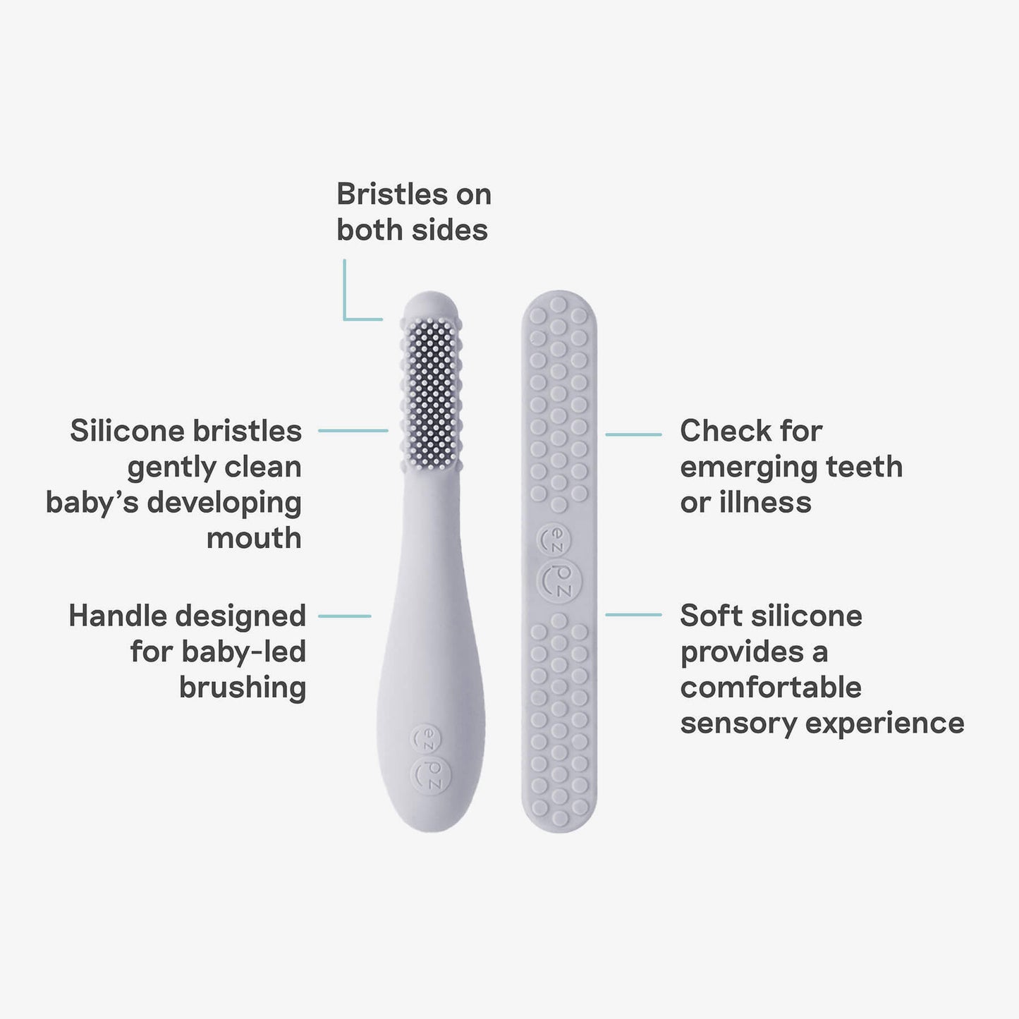 ezpz Baby-Led™ Toothbrush + Tongue Depressor