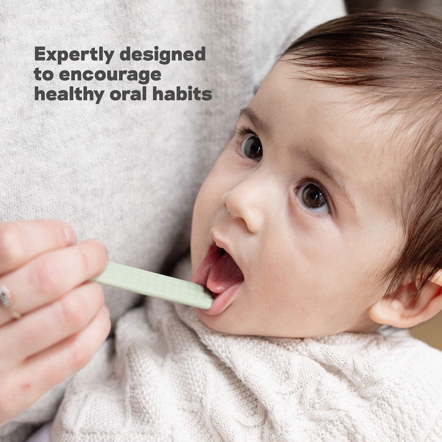 ezpz Baby-Led™ Toothbrush + Tongue Depressor