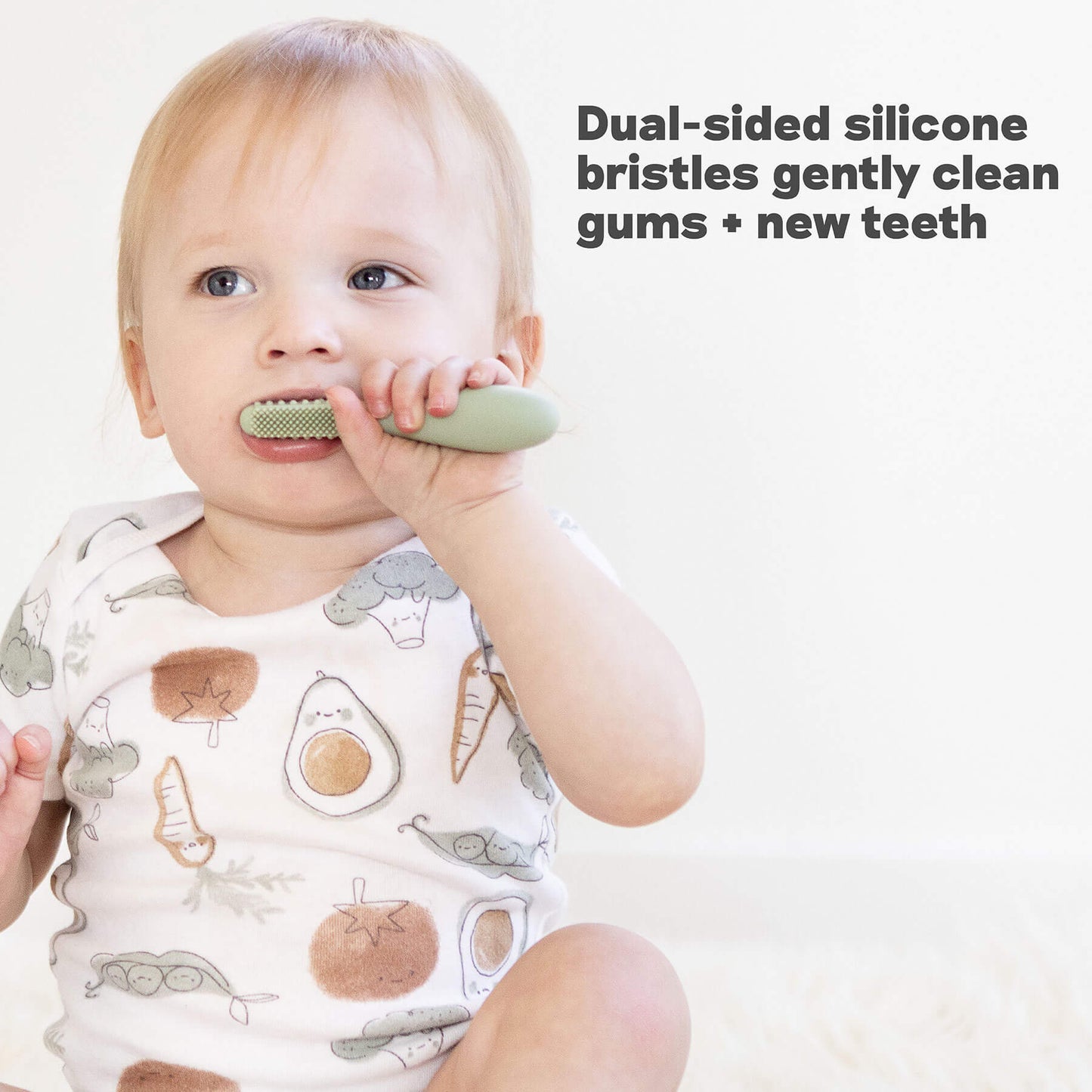 ezpz Baby-Led™ Toothbrush + Tongue Depressor
