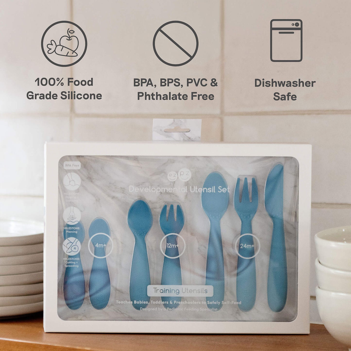 ezpz Developmental Utensil Set