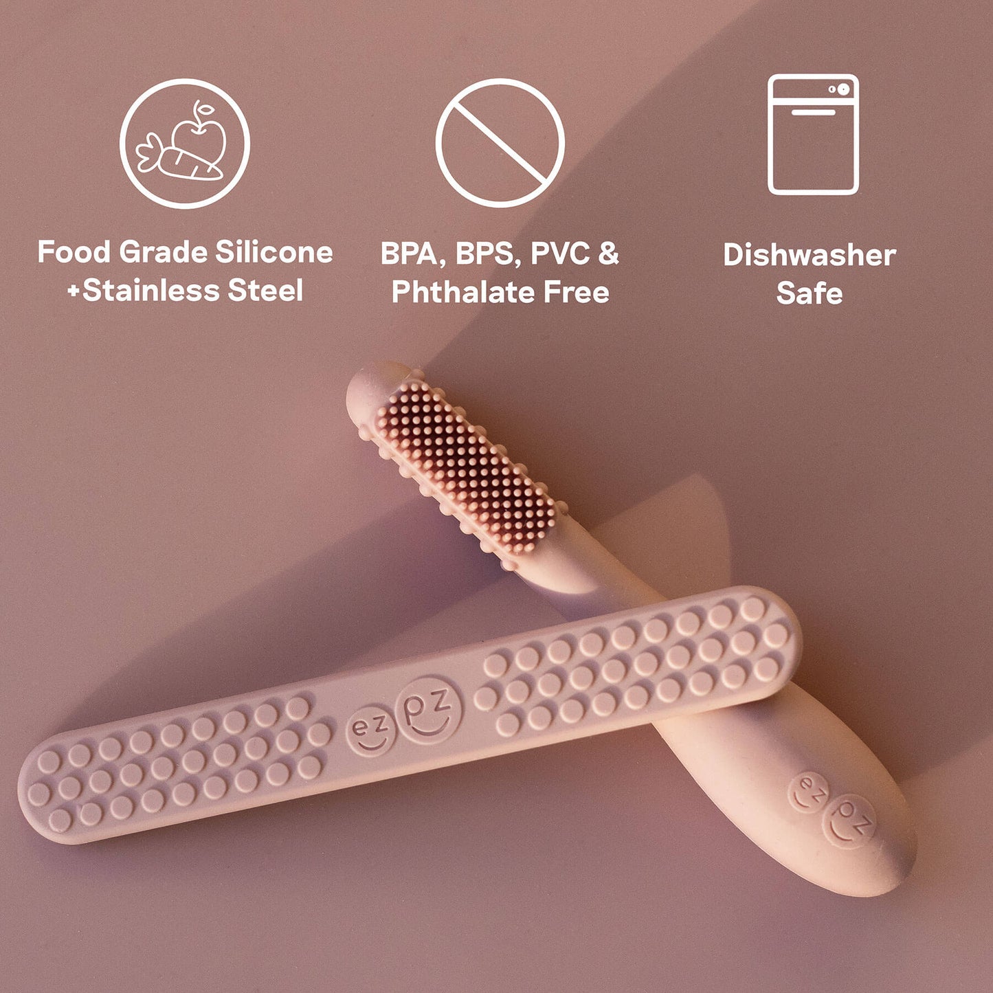 ezpz Baby-Led™ Toothbrush + Tongue Depressor