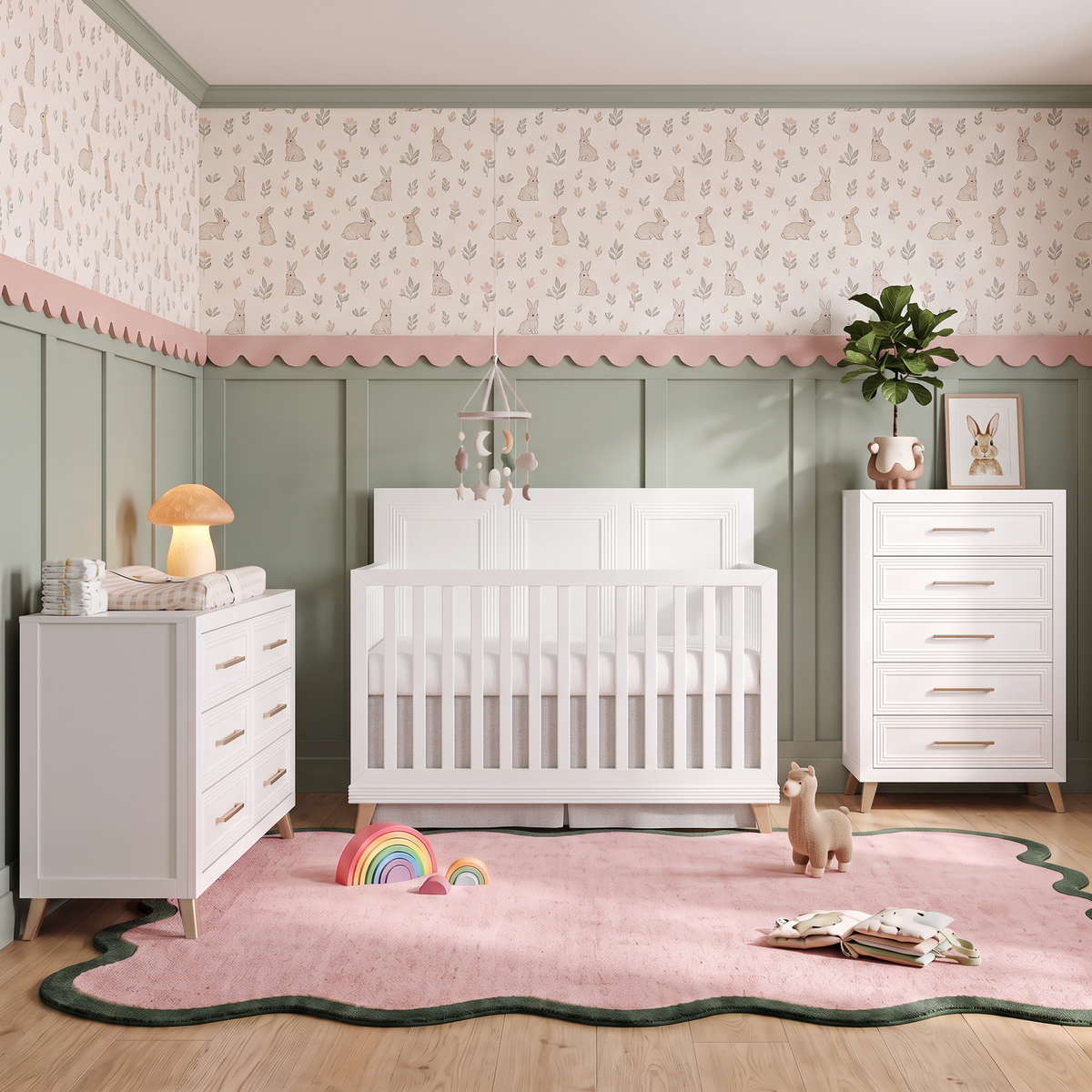 Evolur Audrey 4-Piece Timeless Nursery Bundle