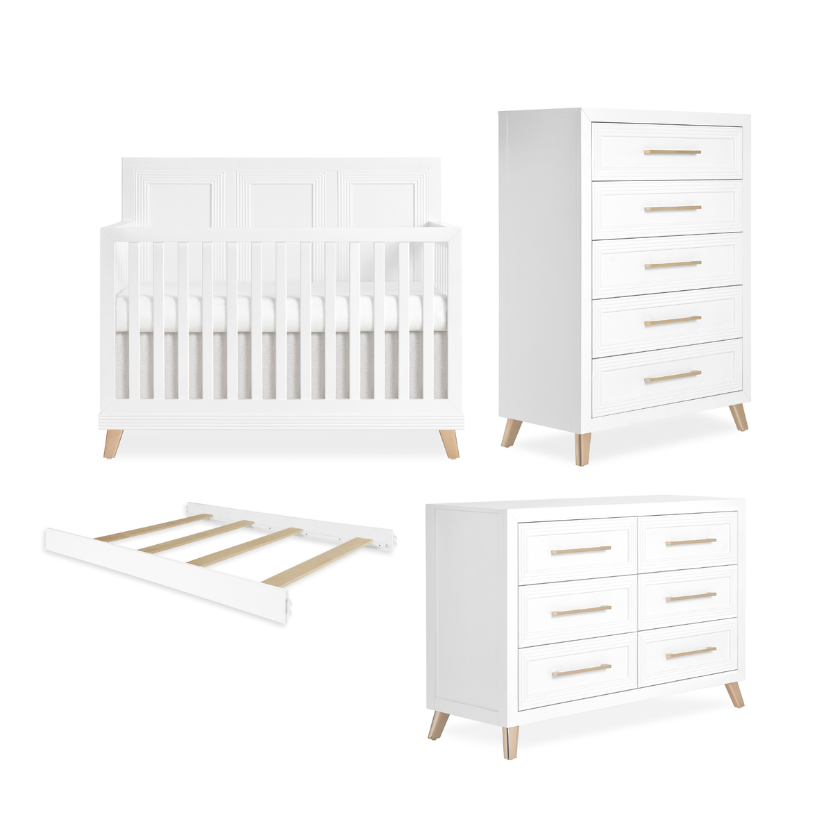 Evolur Audrey 4-Piece Timeless Nursery Bundle