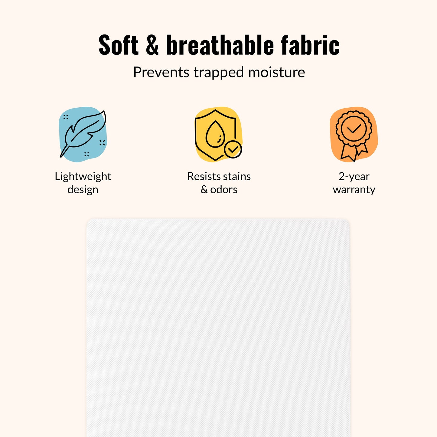 Dream On Me 2-In-1 Breathable 3" Spring Coil Portable Crib Mattress